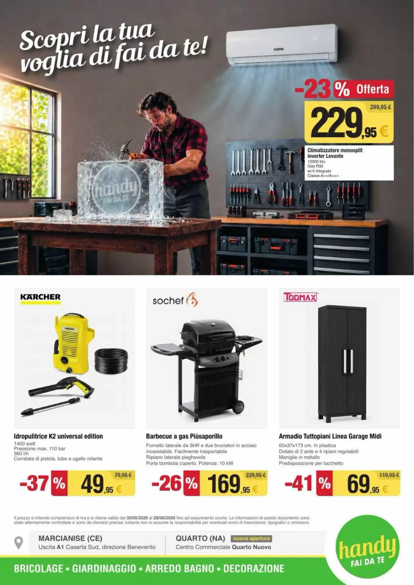 Volantino promozionale Handy fai da te  valide dal 30/05/2026 - Pagina 1.