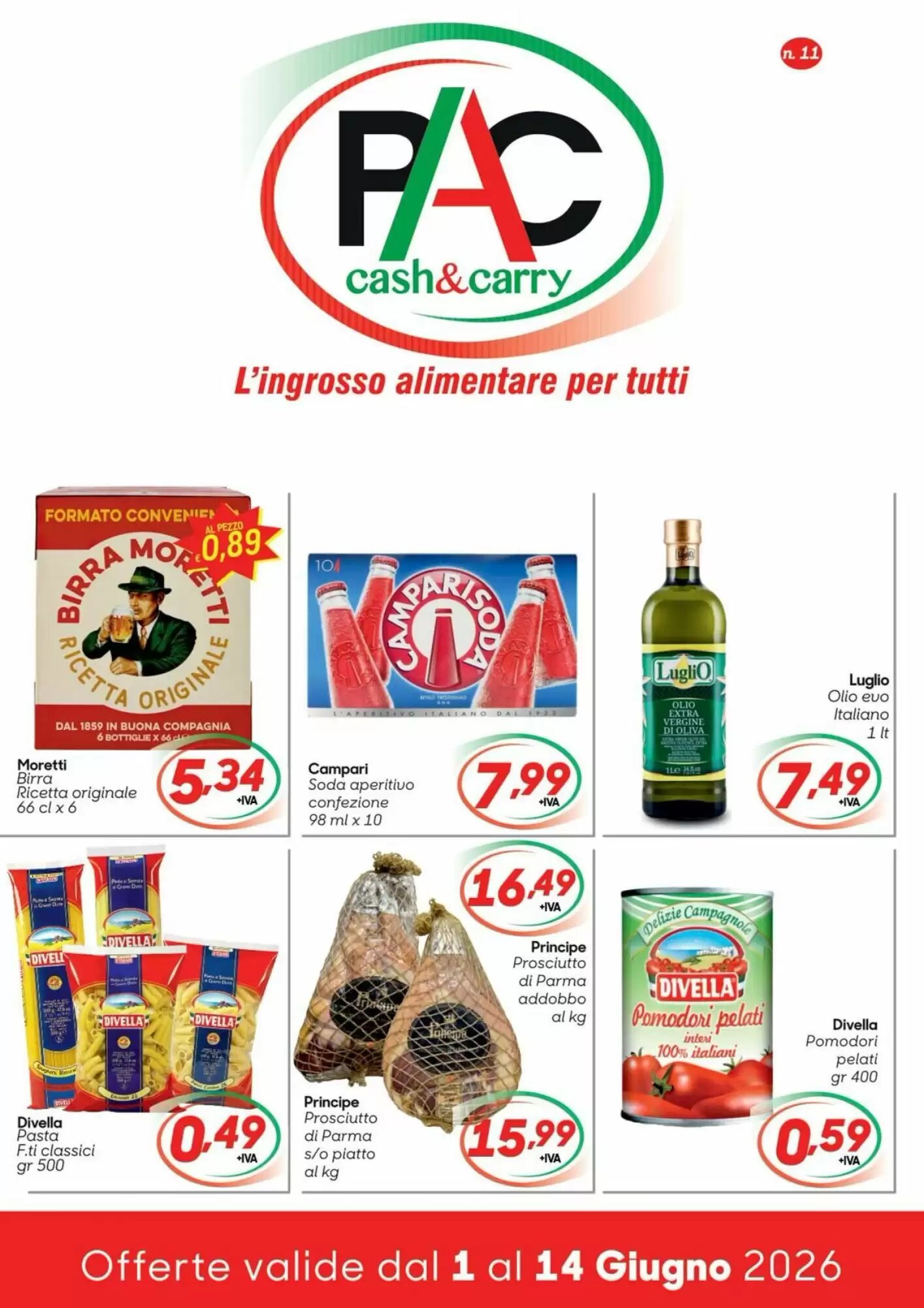 Volantino promozionale Pac Cash&Carry  valide dal 01/06/2026 - Pagina 1.