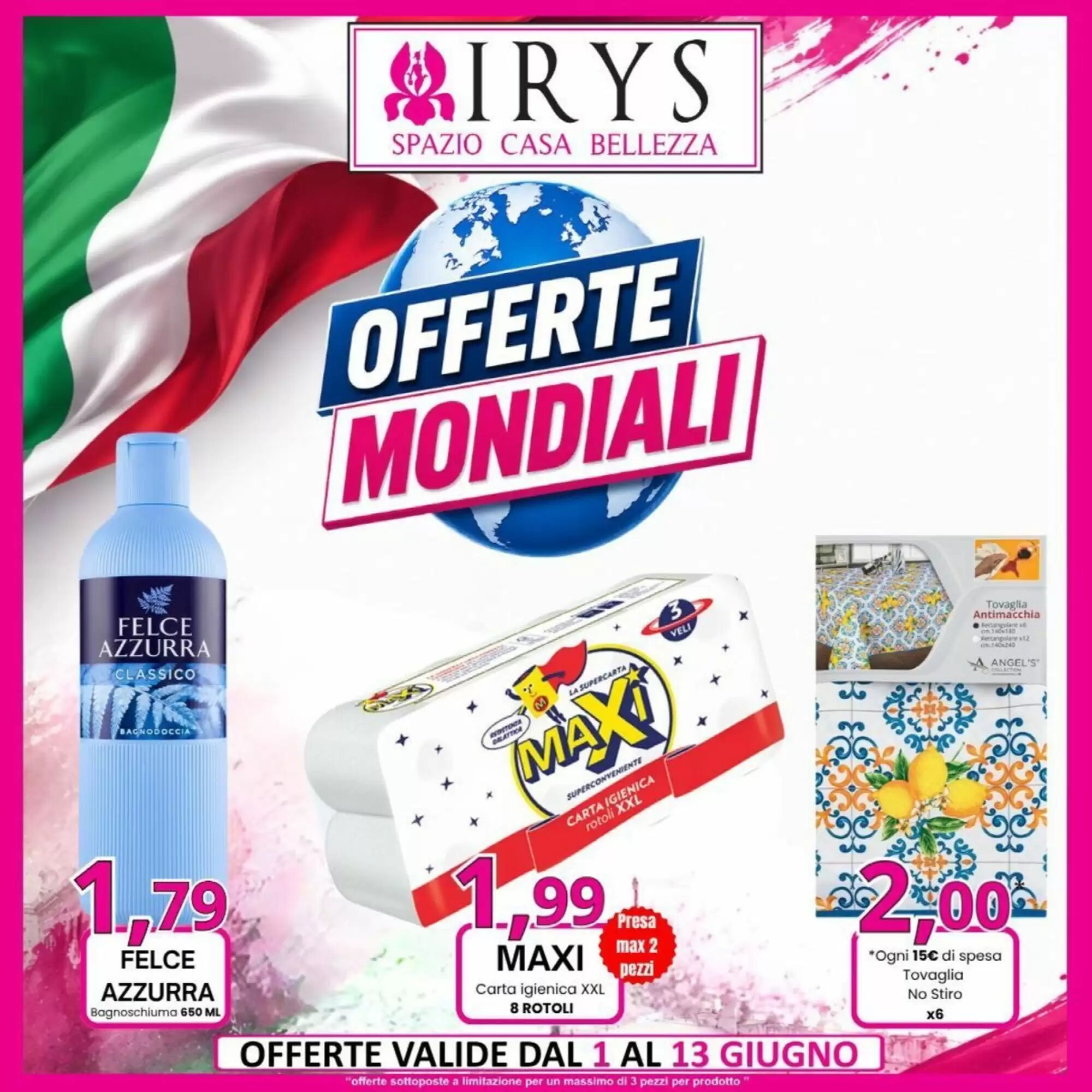 Volantino promozionale Irys  valide dal 01/06/2026 - Pagina 1.