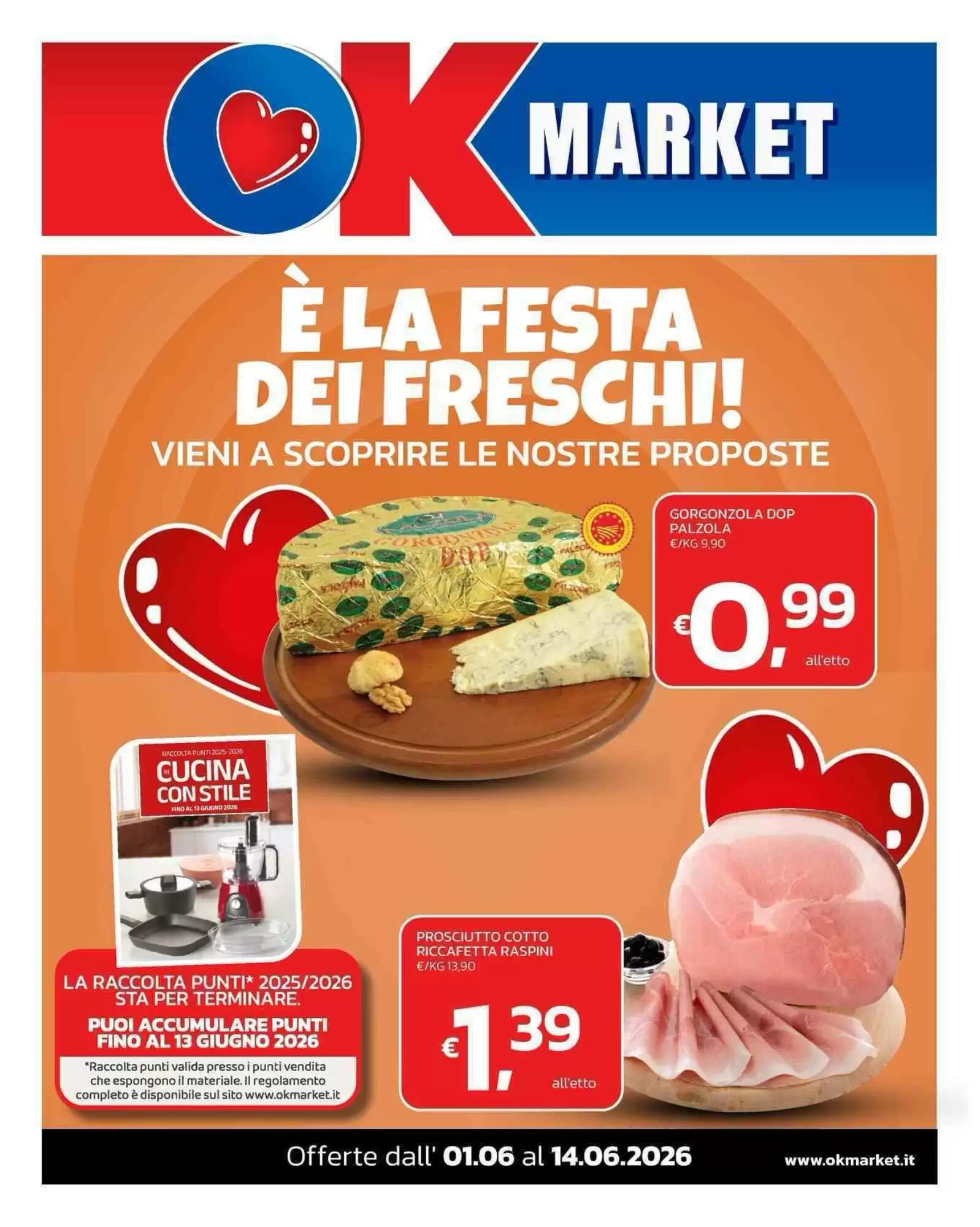 Volantino promozionale Ok Market  valide dal 01/06/2026 - Pagina 1.