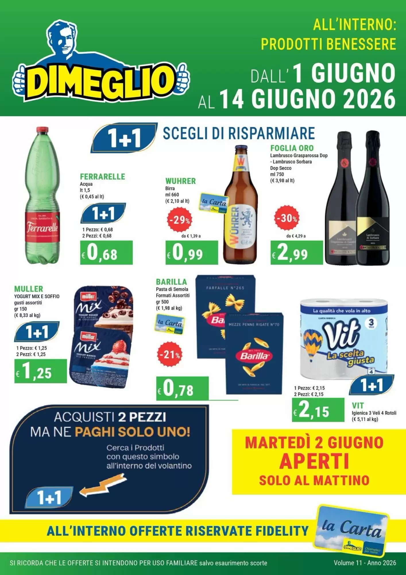 Volantino promozionale DiMeglio  valide dal 01/06/2026 - Pagina 1.