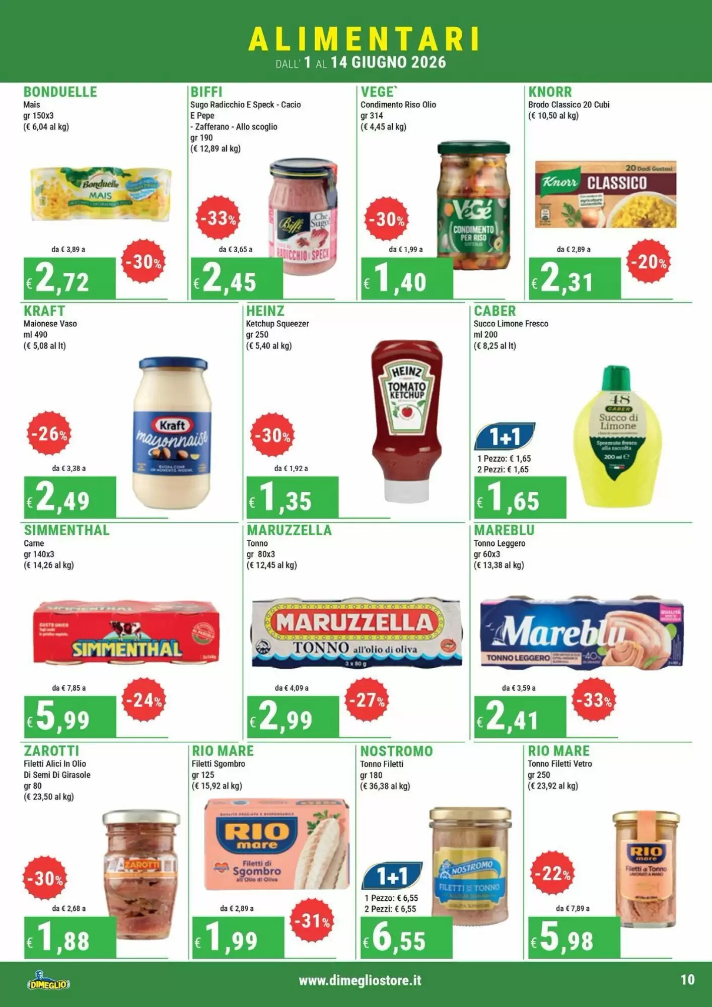 Volantino promozionale DiMeglio  valide dal 01/06/2026 - Pagina 10.
