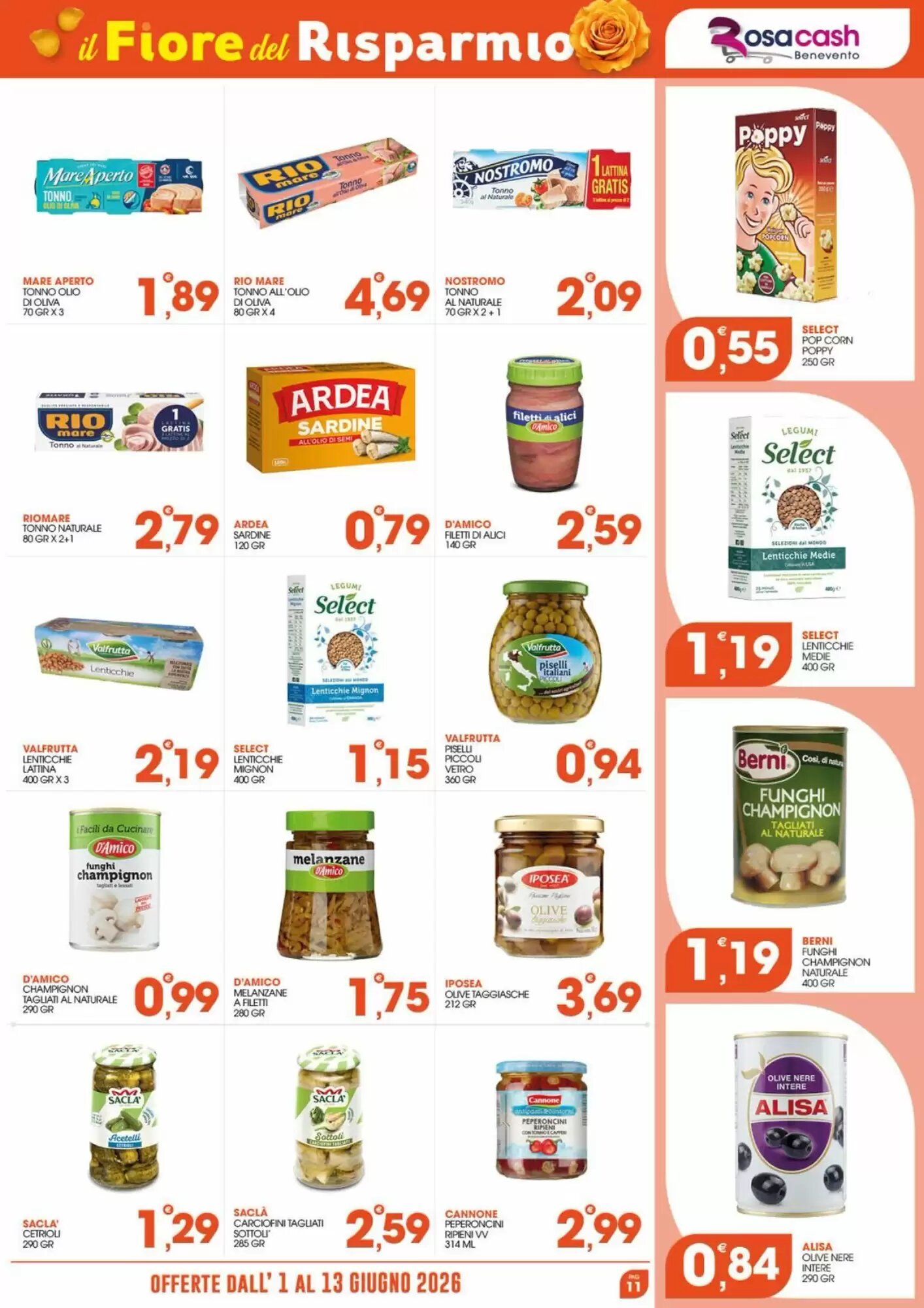 Volantino promozionale Rosa Cash  valide dal 01/06/2026 - Pagina 11.