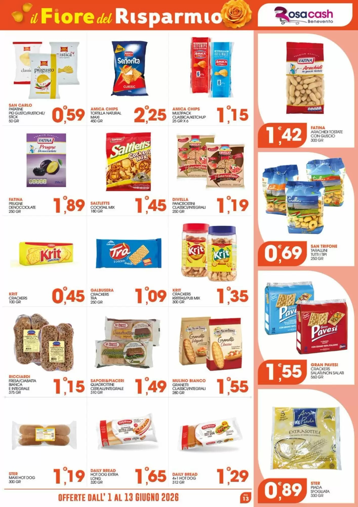Volantino promozionale Rosa Cash  valide dal 01/06/2026 - Pagina 13.