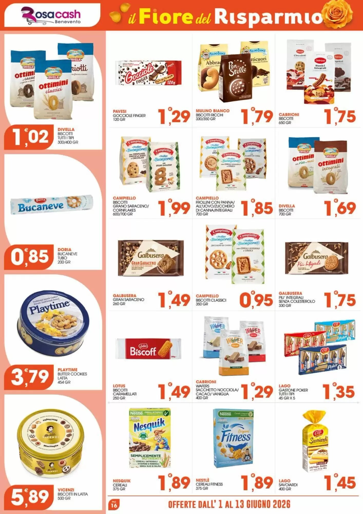 Volantino promozionale Rosa Cash  valide dal 01/06/2026 - Pagina 16.