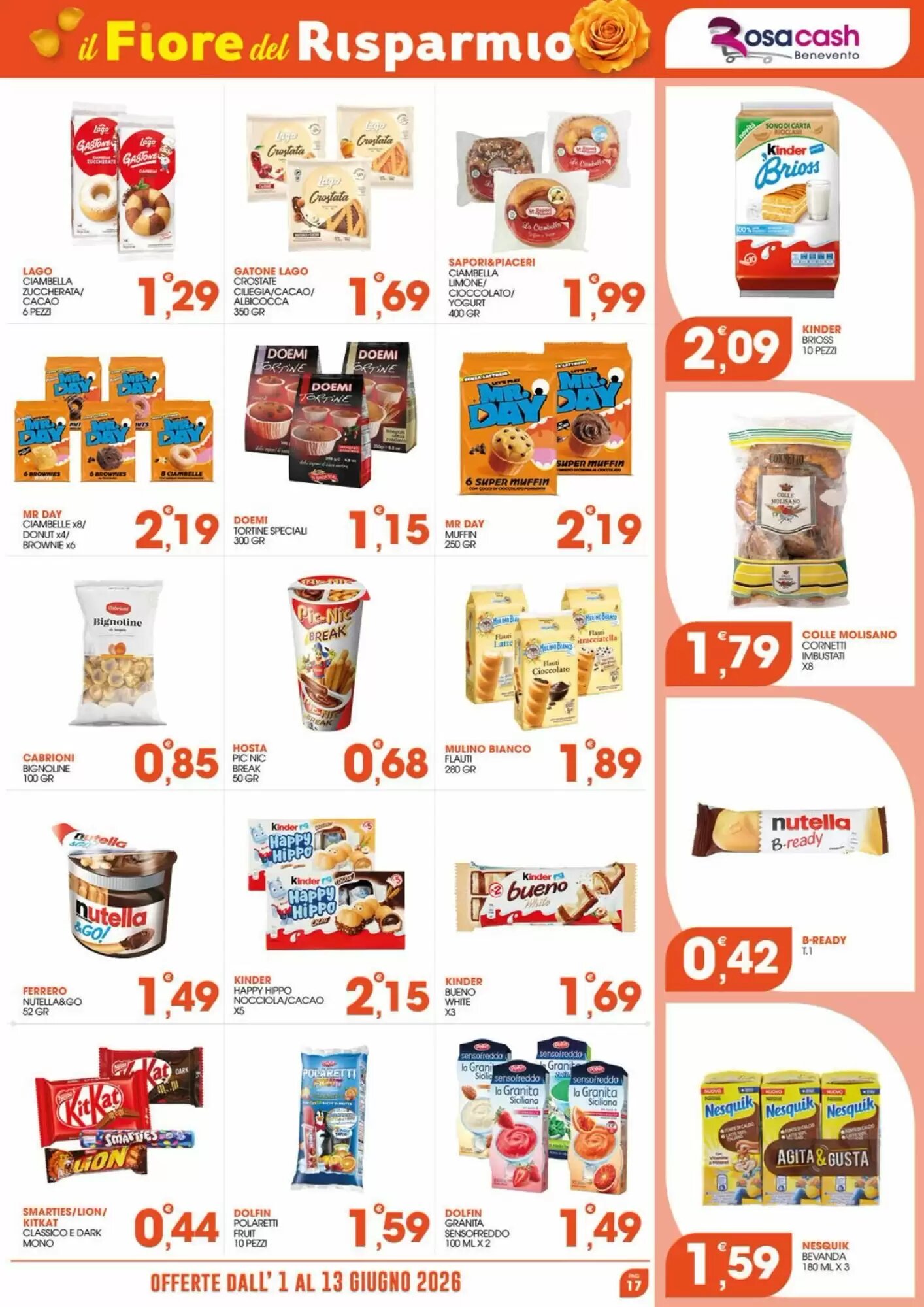 Volantino promozionale Rosa Cash  valide dal 01/06/2026 - Pagina 17.