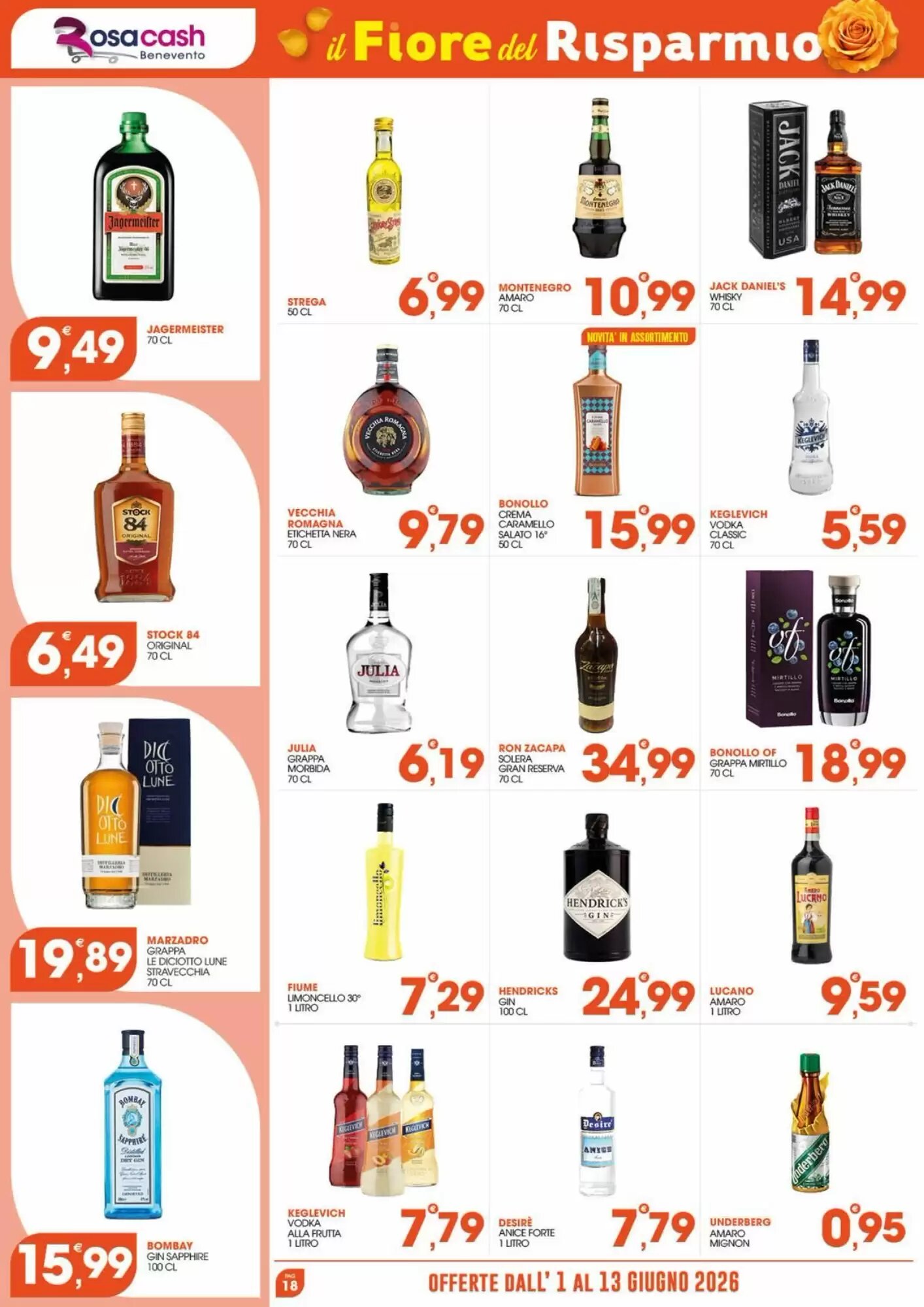 Volantino promozionale Rosa Cash  valide dal 01/06/2026 - Pagina 18.