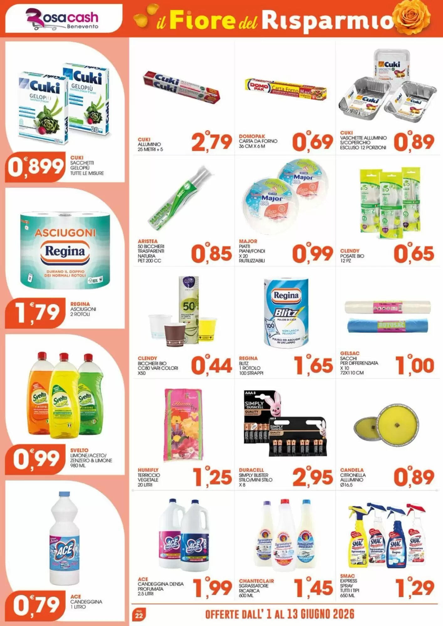 Volantino promozionale Rosa Cash  valide dal 01/06/2026 - Pagina 22.