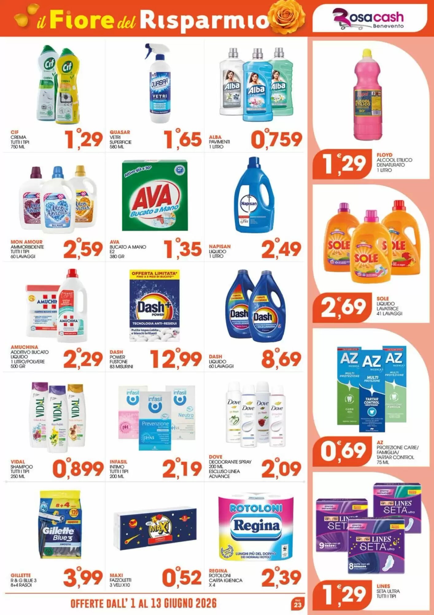 Volantino promozionale Rosa Cash  valide dal 01/06/2026 - Pagina 23.