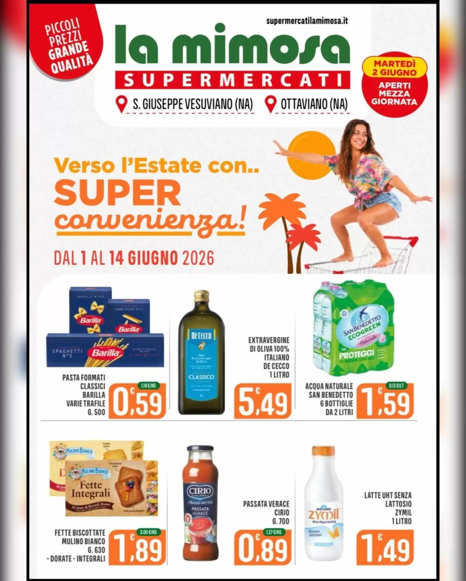Volantino promozionale La Mimosa Supermercati  valide dal 01/06/2026 - Pagina 1.