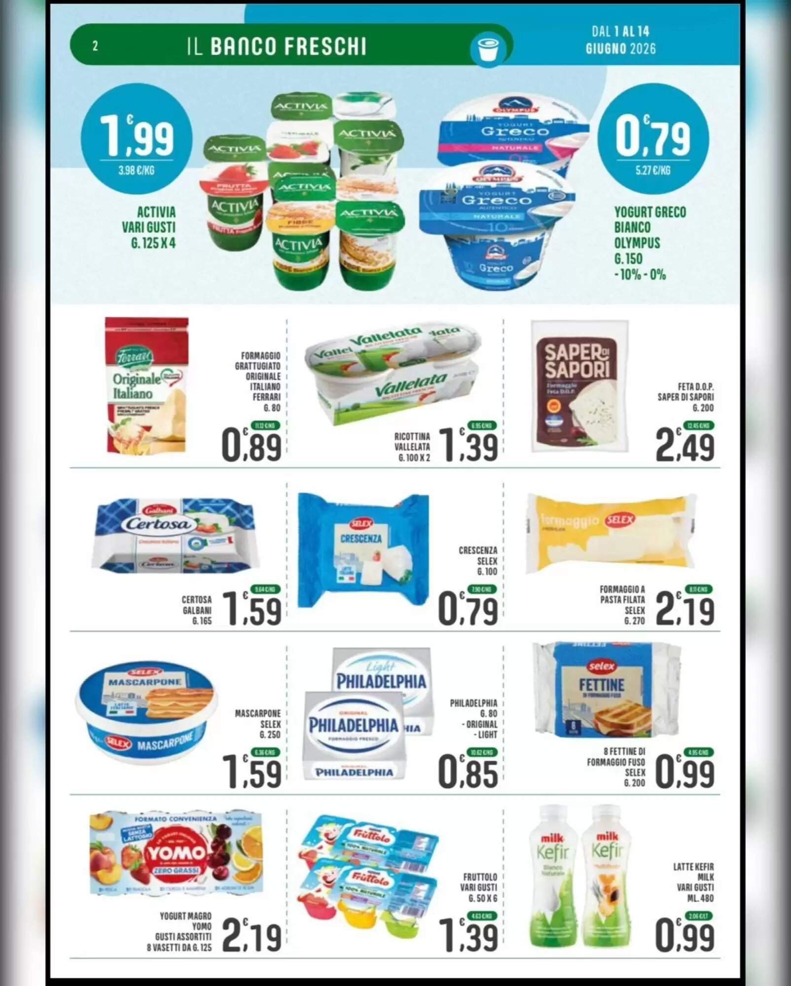 Volantino promozionale La Mimosa Supermercati  valide dal 01/06/2026 - Pagina 2.