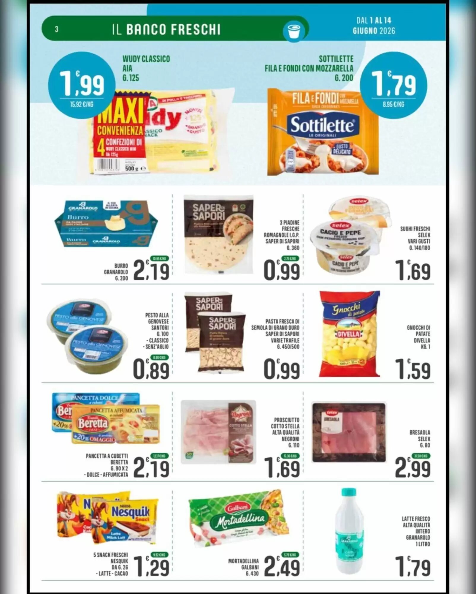 Volantino promozionale La Mimosa Supermercati  valide dal 01/06/2026 - Pagina 3.