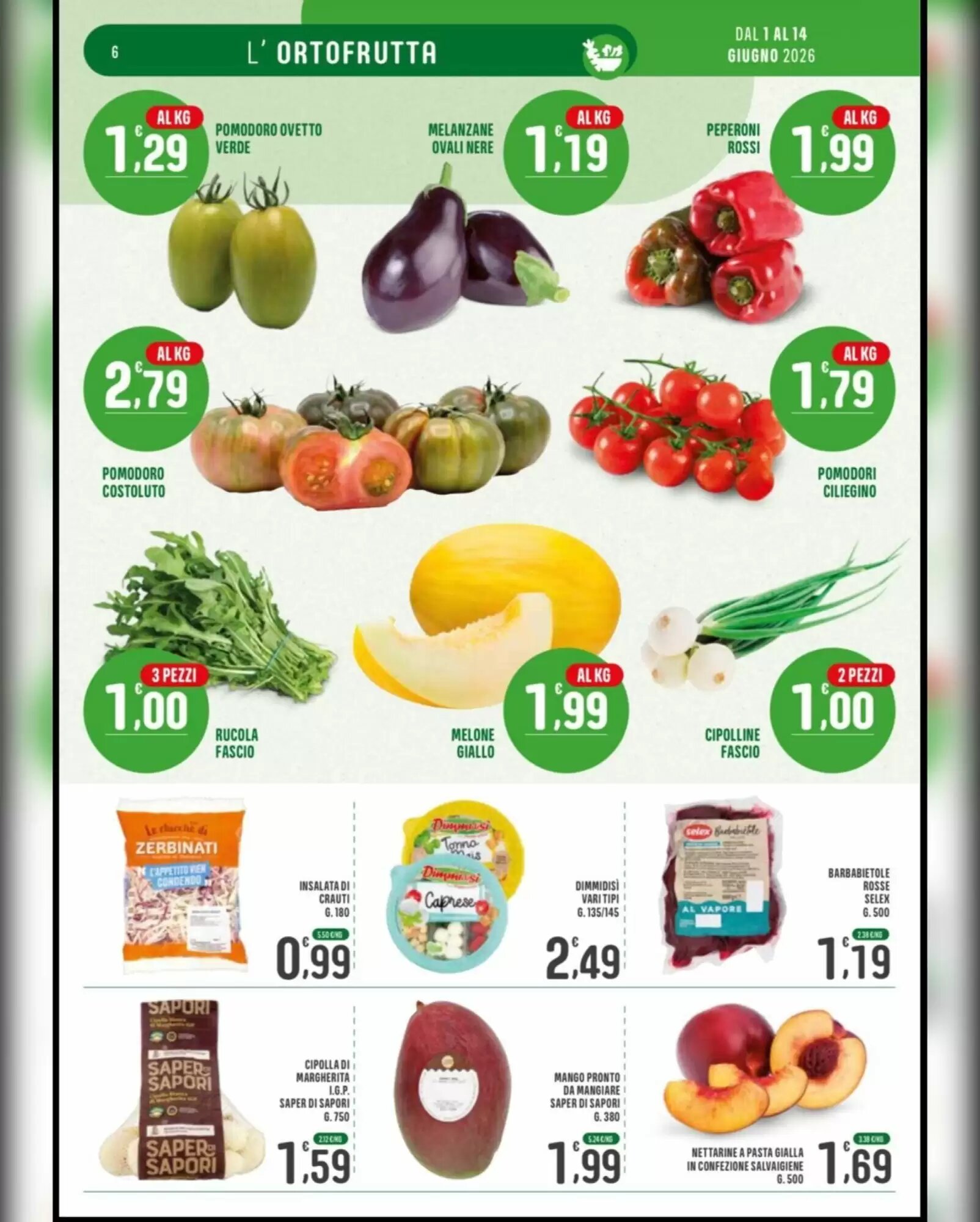 Volantino promozionale La Mimosa Supermercati  valide dal 01/06/2026 - Pagina 6.