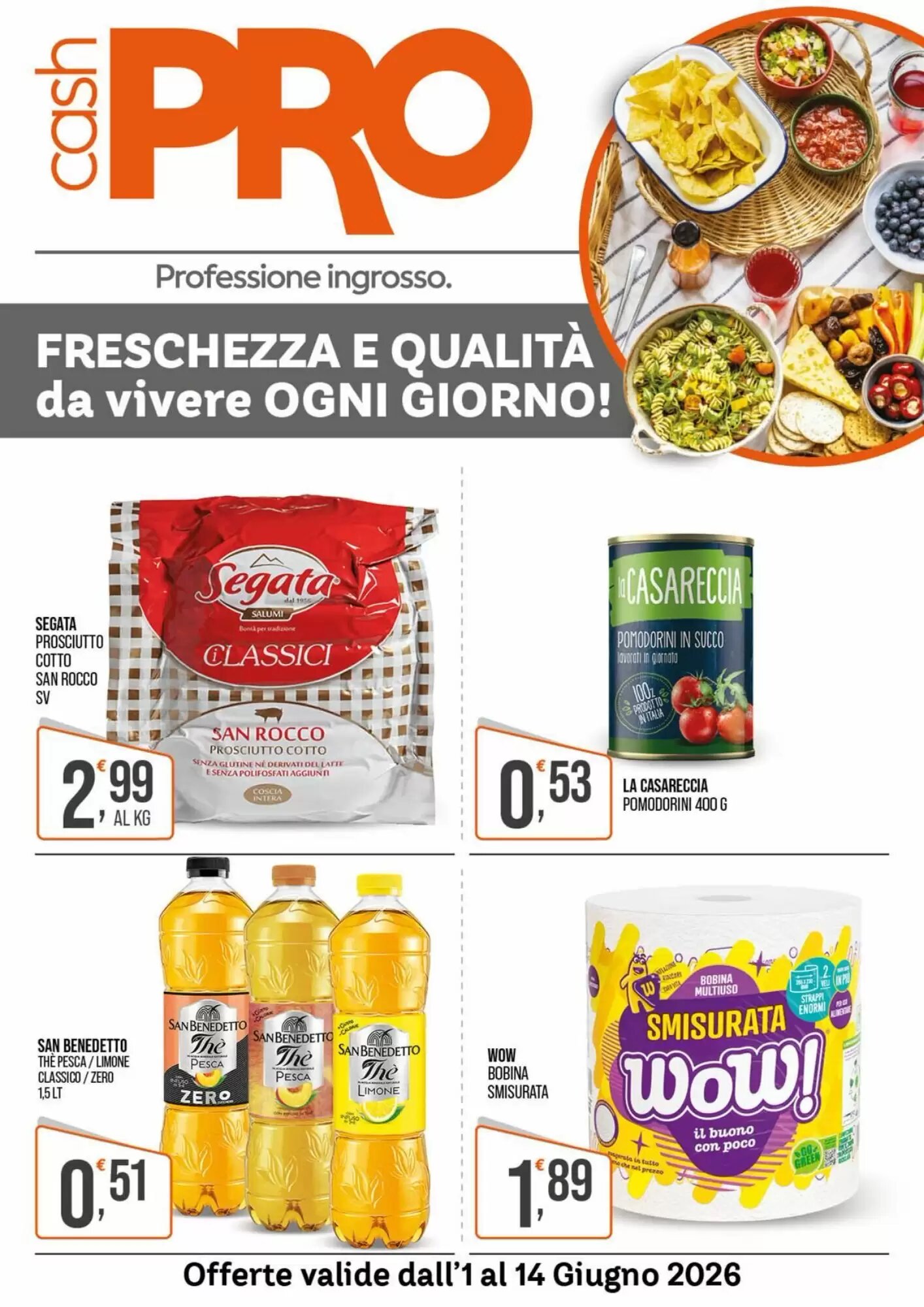 Volantino promozionale Cash pro  valide dal 01/06/2026 - Pagina 1.