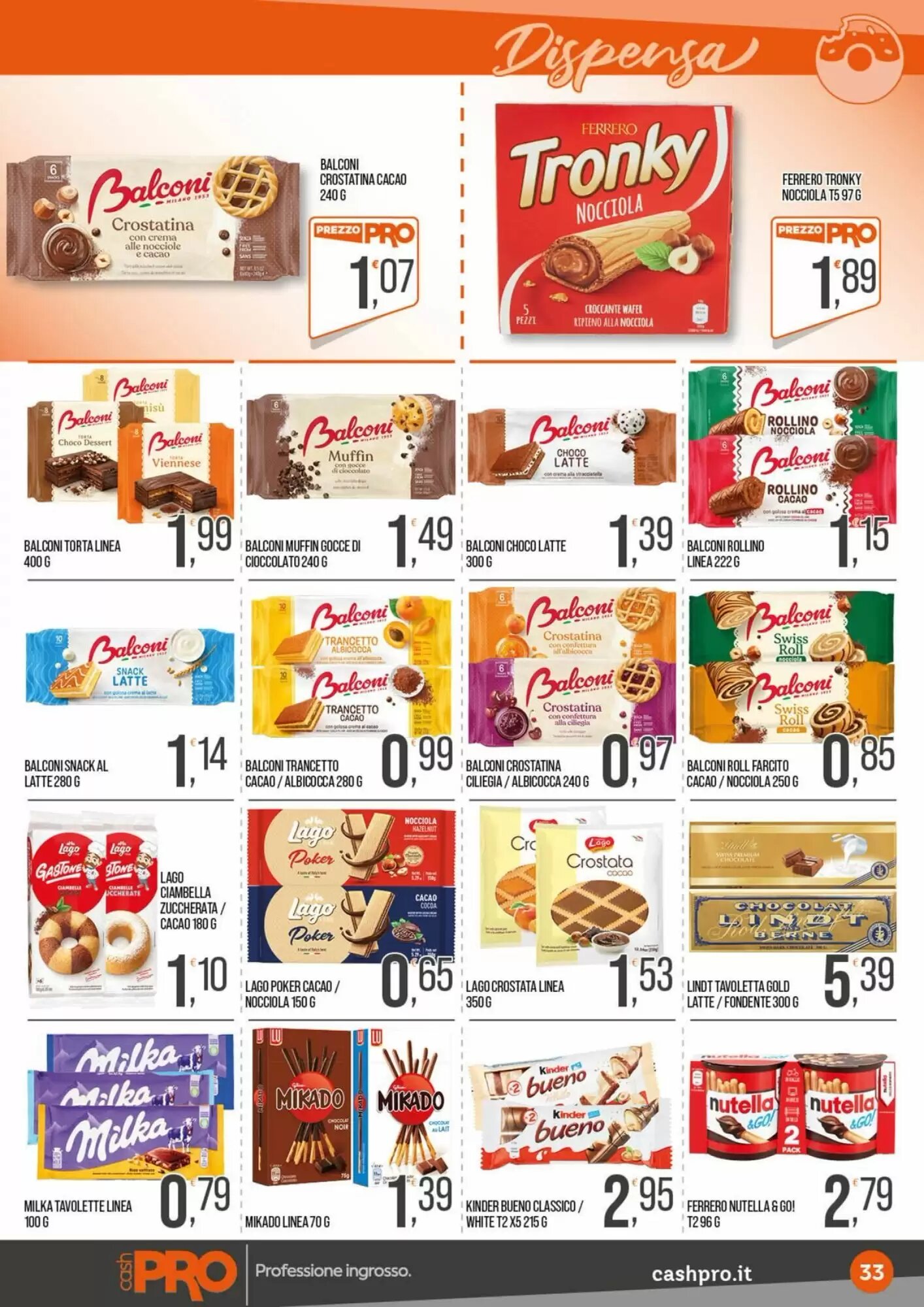 Volantino promozionale Cash pro  valide dal 01/06/2026 - Pagina 33.