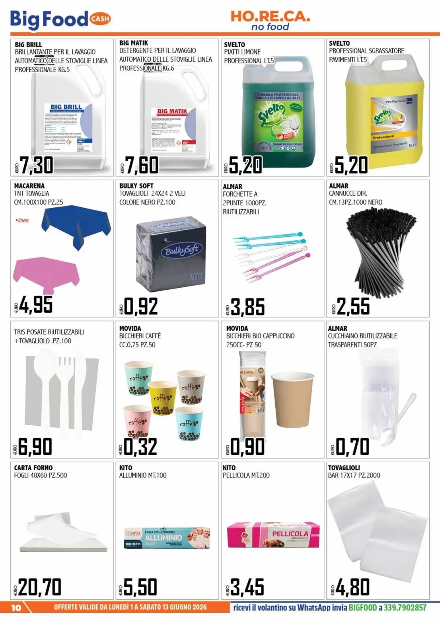 Volantino promozionale Big Food  valide dal 01/06/2026 - Pagina 10.