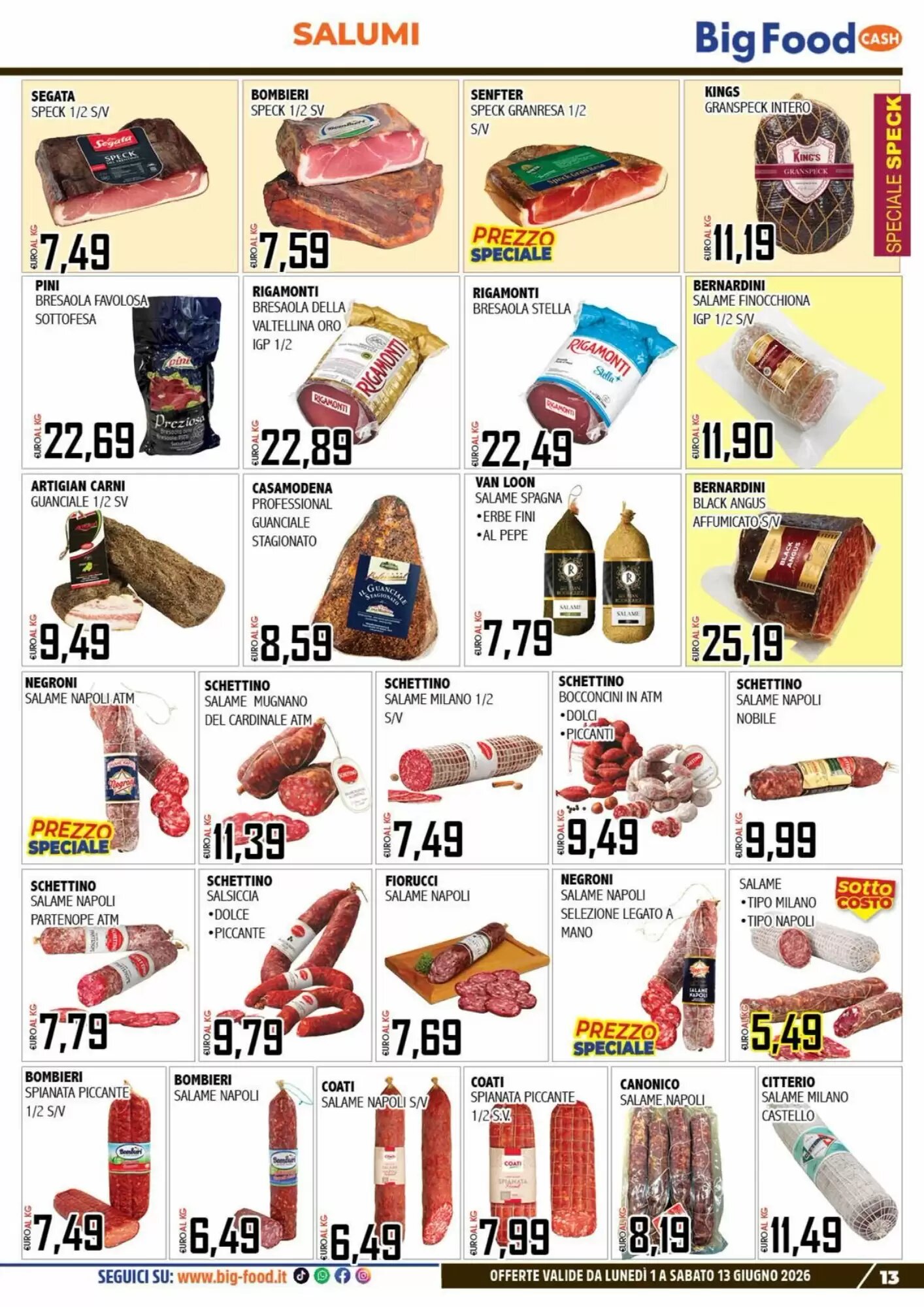 Volantino promozionale Big Food  valide dal 01/06/2026 - Pagina 13.