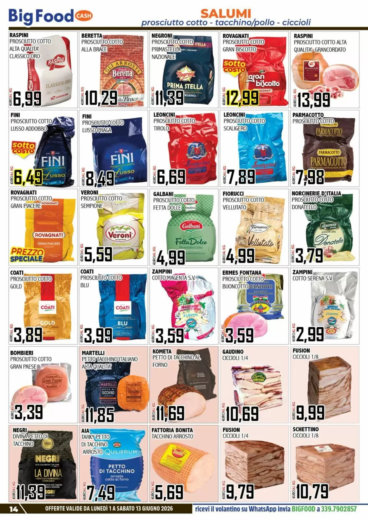 Volantino promozionale Big Food  valide dal 01/06/2026 - Pagina 14.