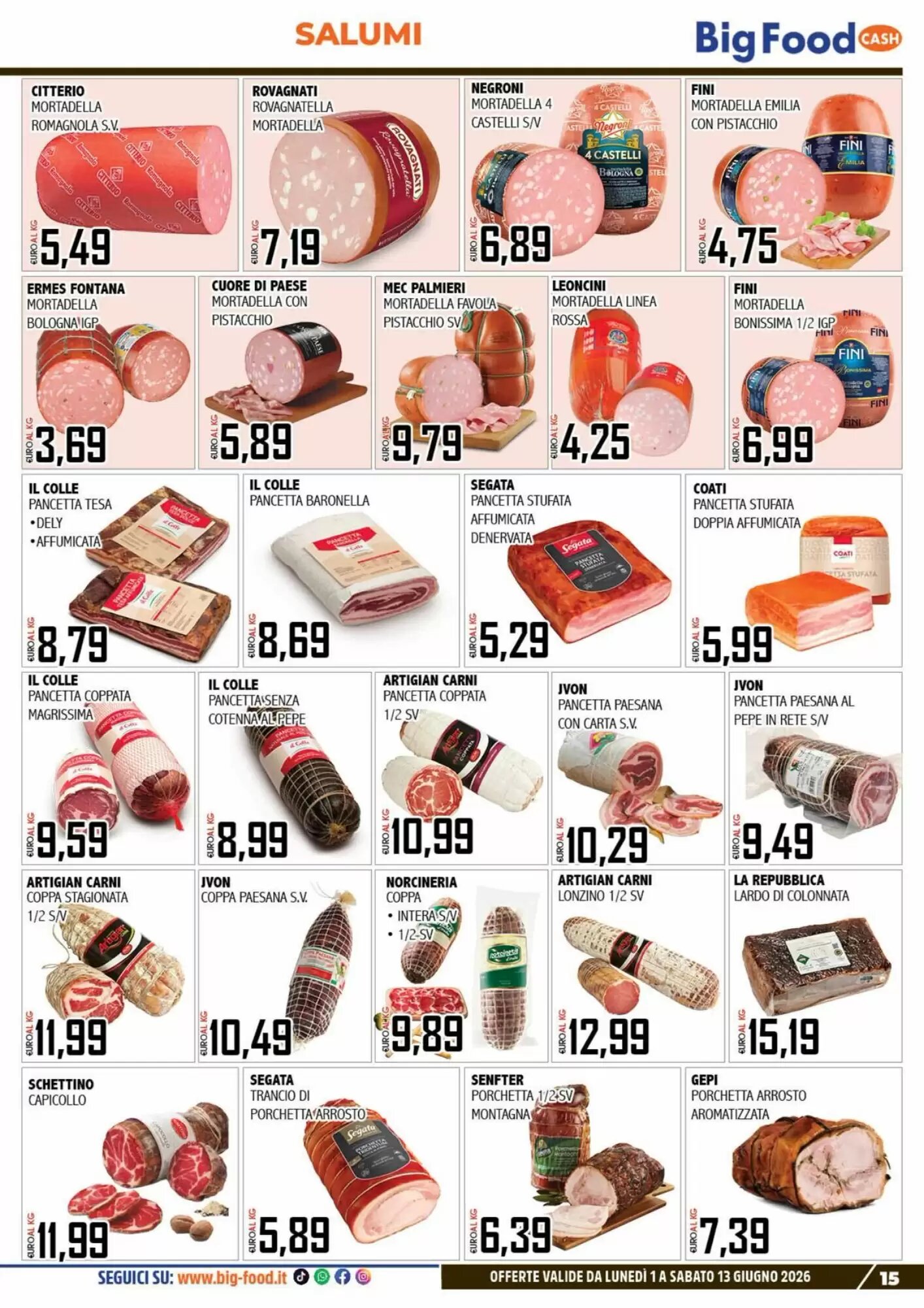Volantino promozionale Big Food  valide dal 01/06/2026 - Pagina 15.