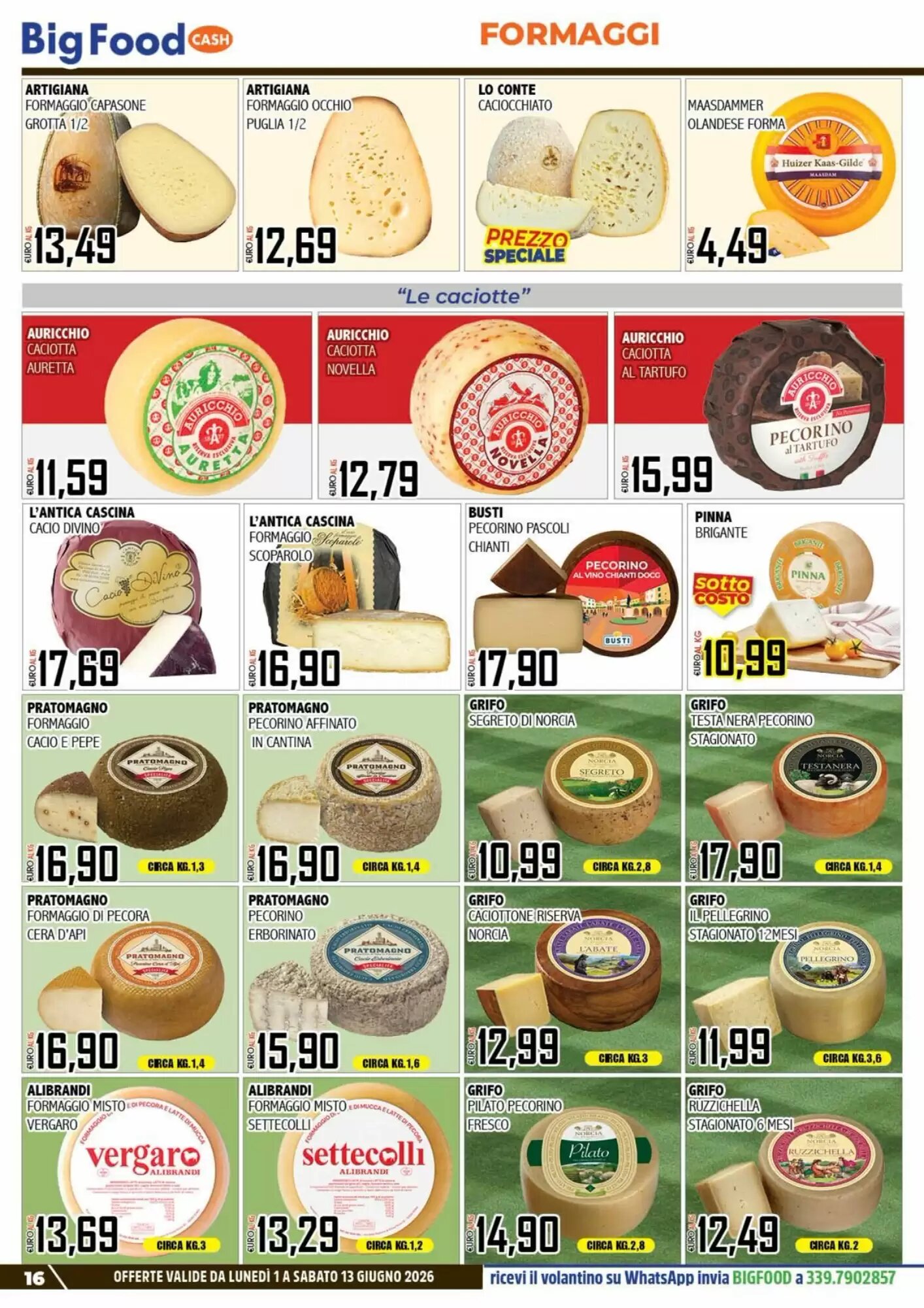 Volantino promozionale Big Food  valide dal 01/06/2026 - Pagina 16.