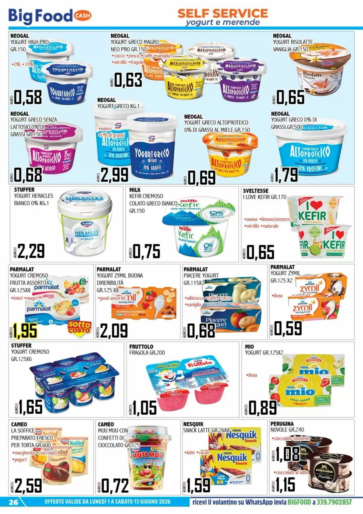 Volantino promozionale Big Food  valide dal 01/06/2026 - Pagina 26.