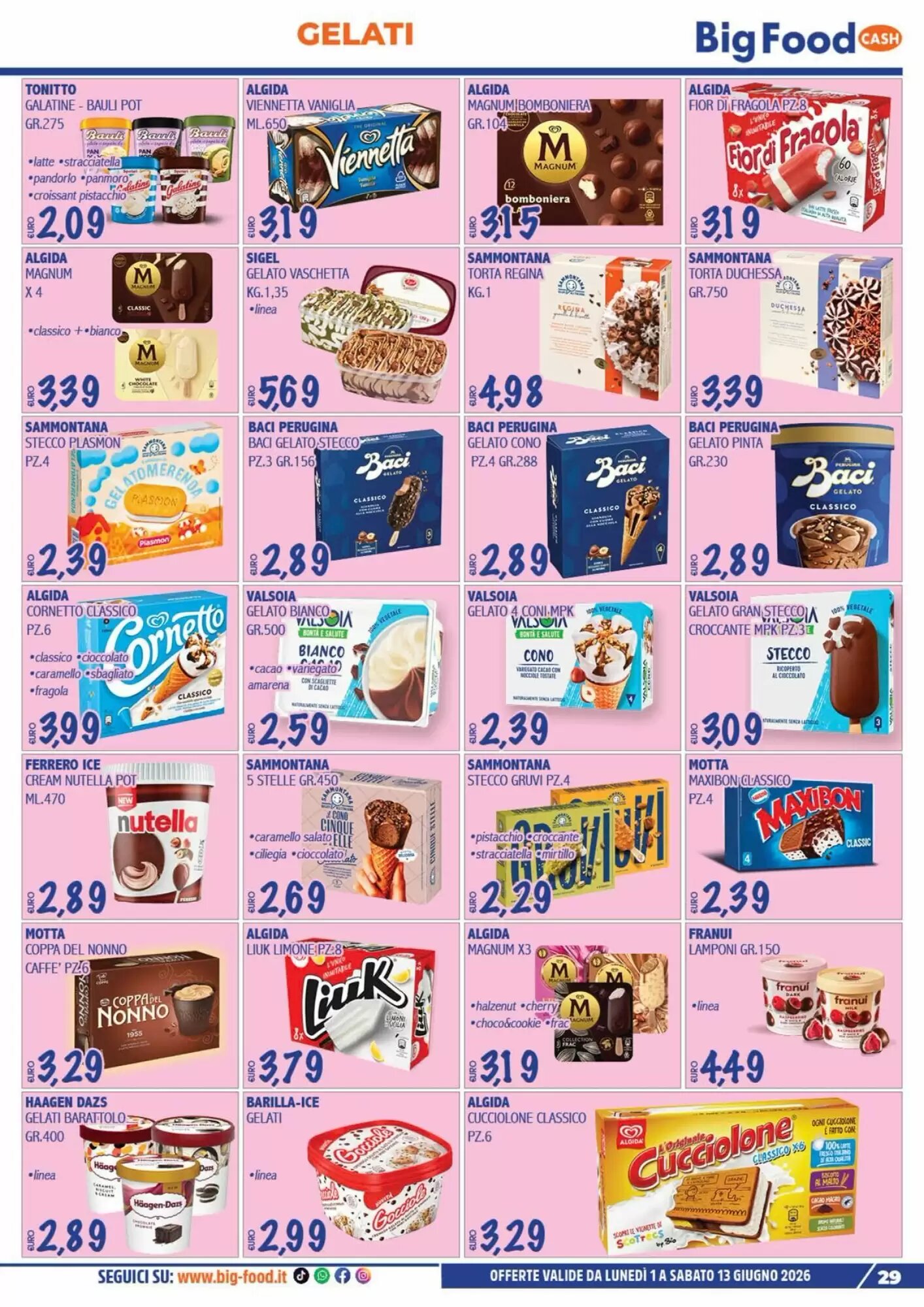 Volantino promozionale Big Food  valide dal 01/06/2026 - Pagina 29.
