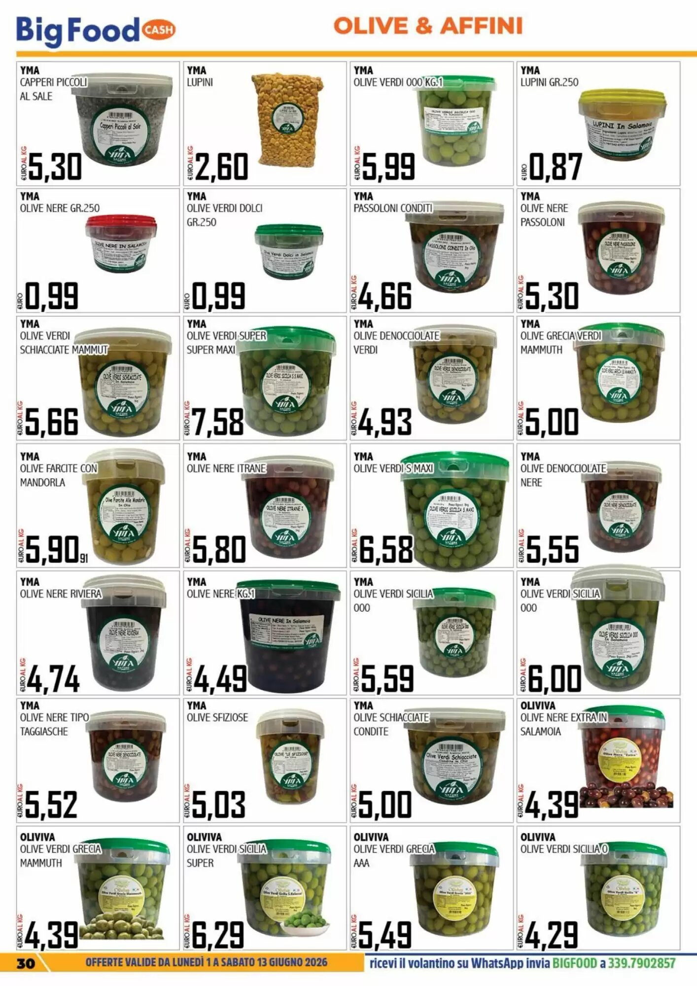 Volantino promozionale Big Food  valide dal 01/06/2026 - Pagina 30.
