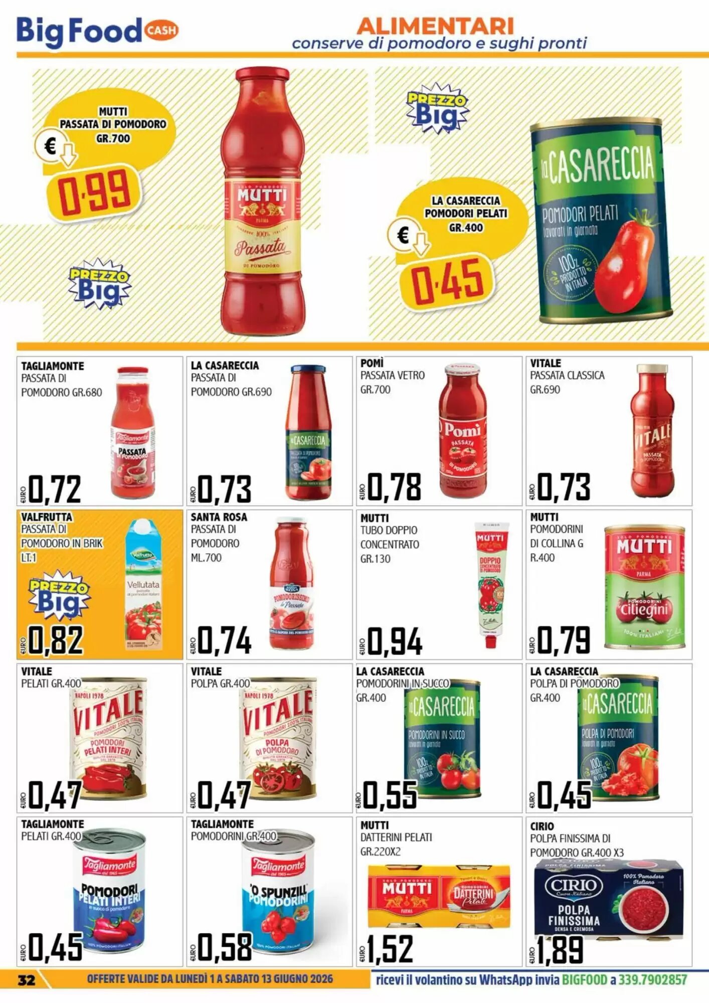 Volantino promozionale Big Food  valide dal 01/06/2026 - Pagina 32.