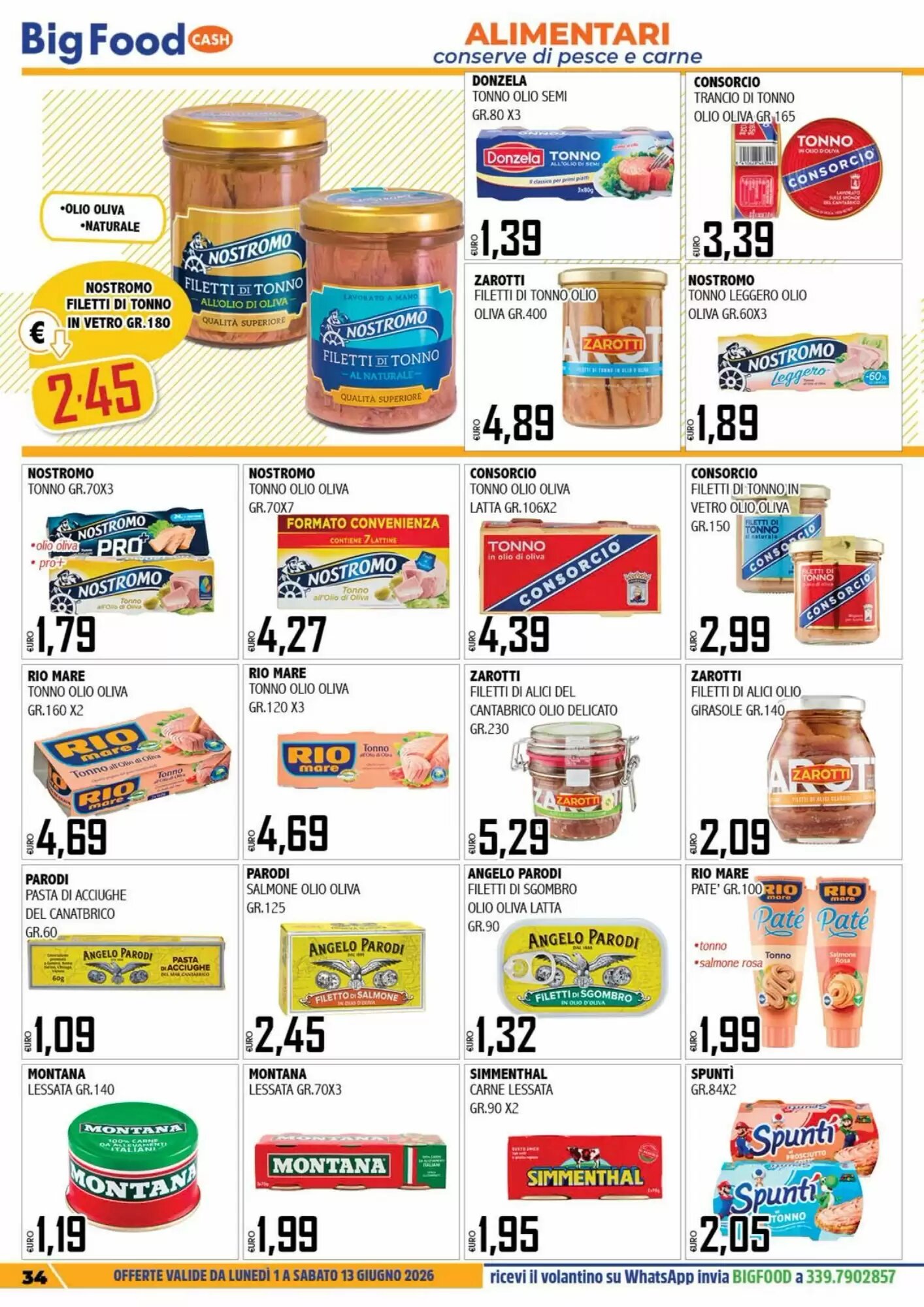Volantino promozionale Big Food  valide dal 01/06/2026 - Pagina 34.