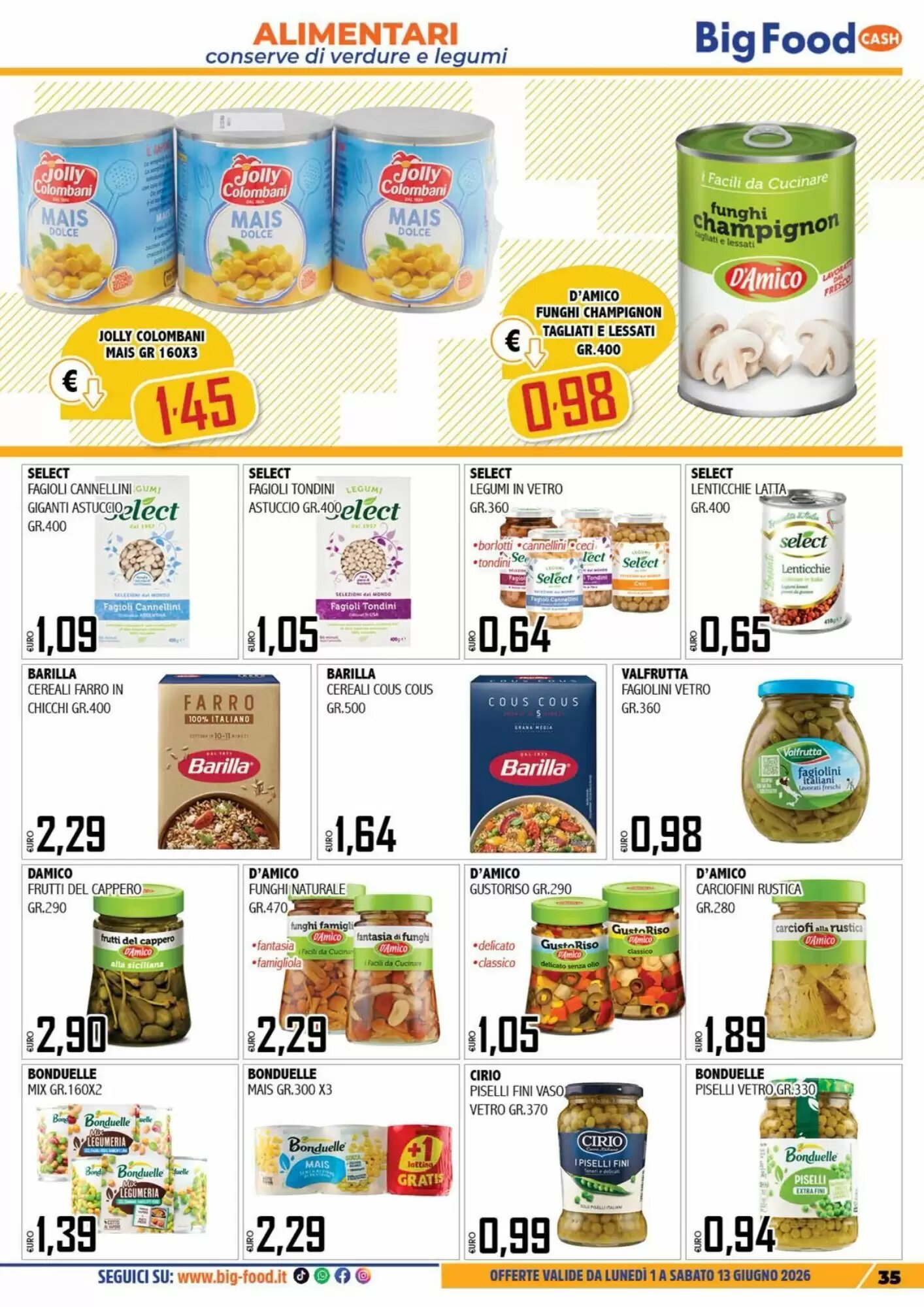 Volantino promozionale Big Food  valide dal 01/06/2026 - Pagina 35.