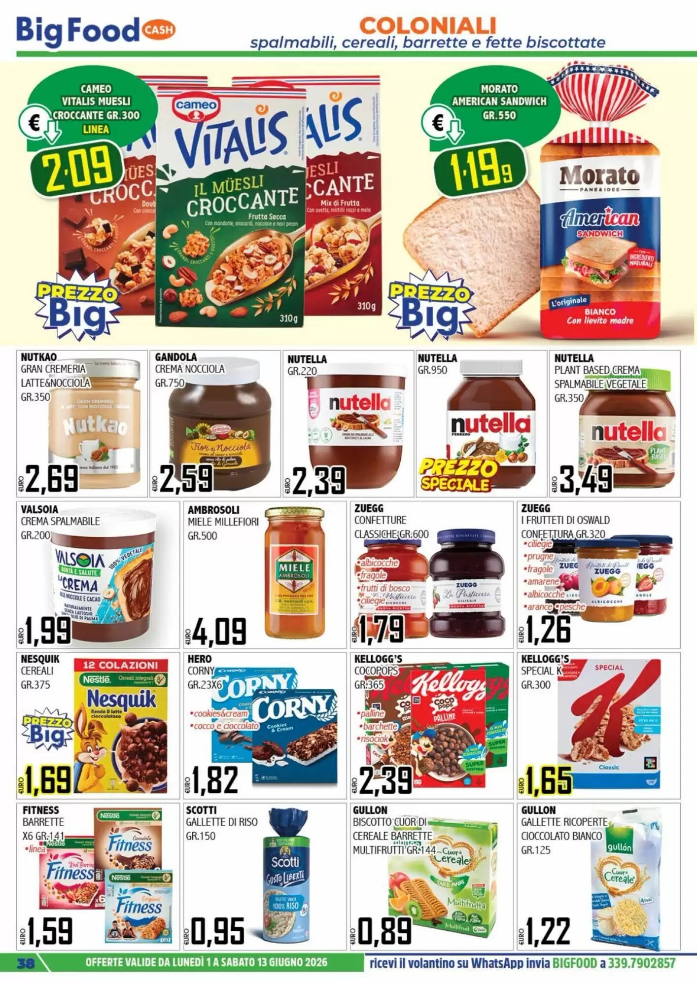 Volantino promozionale Big Food  valide dal 01/06/2026 - Pagina 38.