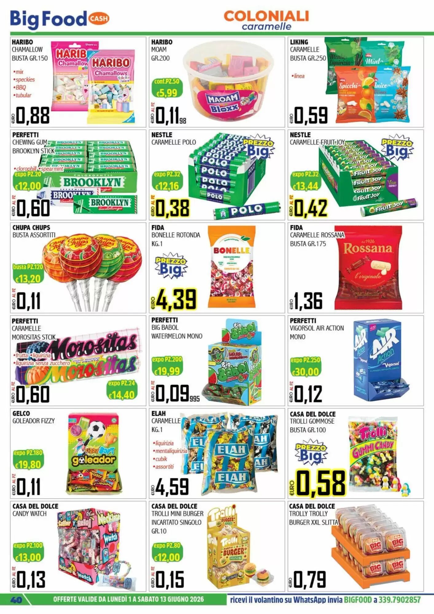 Volantino promozionale Big Food  valide dal 01/06/2026 - Pagina 40.