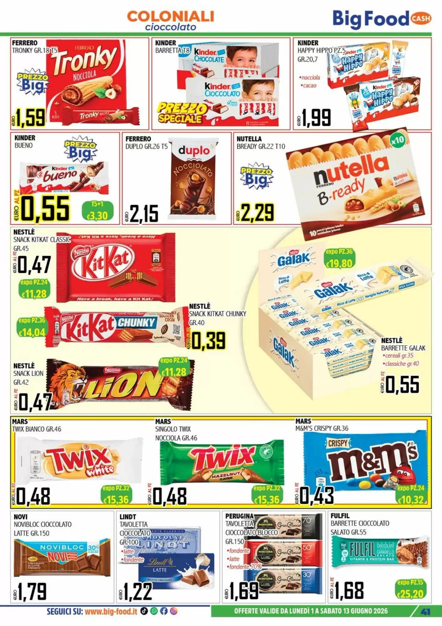 Volantino promozionale Big Food  valide dal 01/06/2026 - Pagina 41.