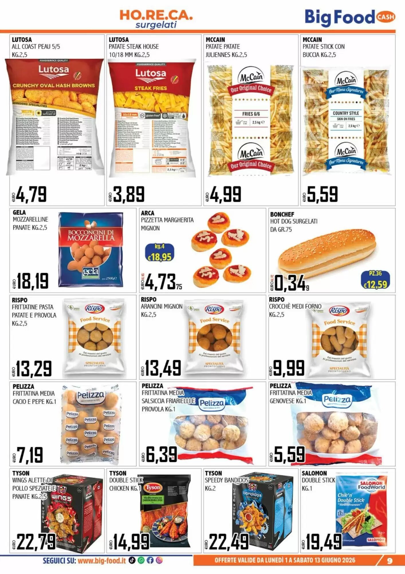 Volantino promozionale Big Food  valide dal 01/06/2026 - Pagina 9.