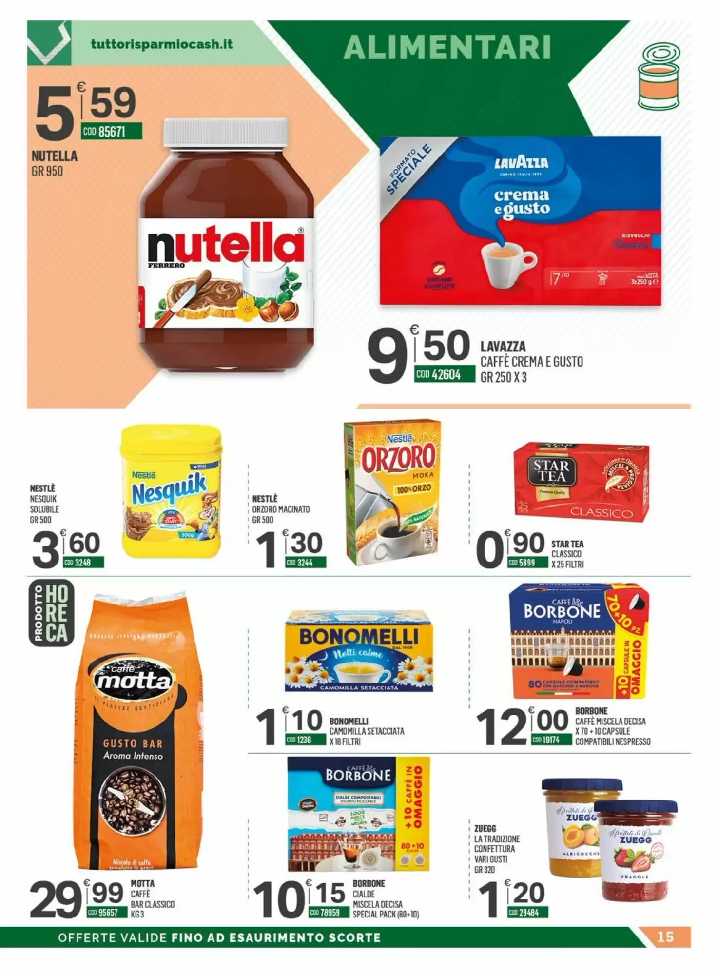 Volantino promozionale Tutto Risparmio Cash&Carry  valide dal 01/06/2026 - Pagina 15.
