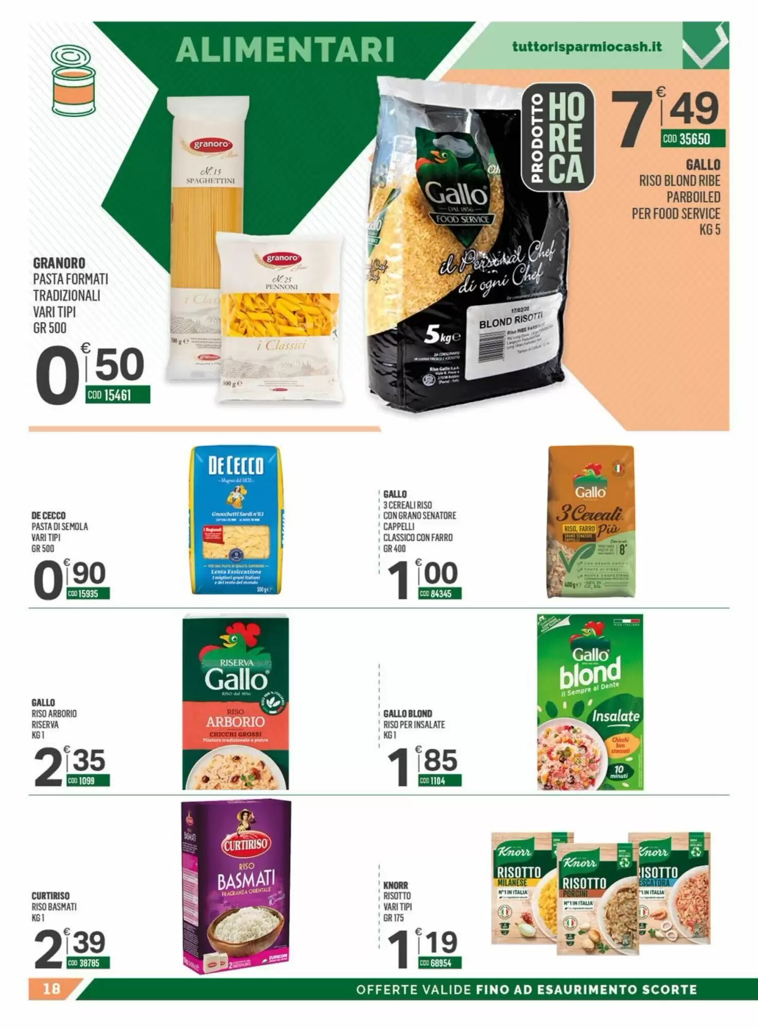 Volantino promozionale Tutto Risparmio Cash&Carry  valide dal 01/06/2026 - Pagina 18.