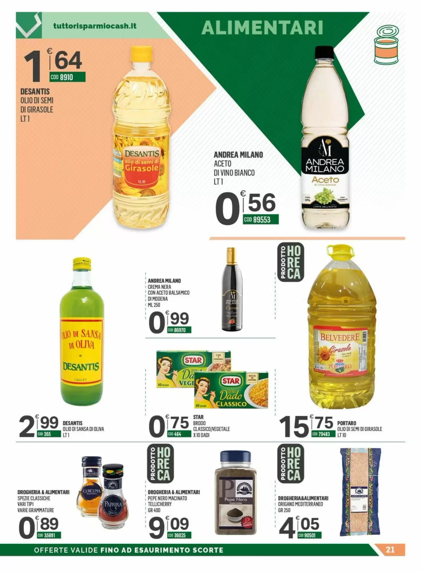 Volantino promozionale Tutto Risparmio Cash&Carry  valide dal 01/06/2026 - Pagina 21.