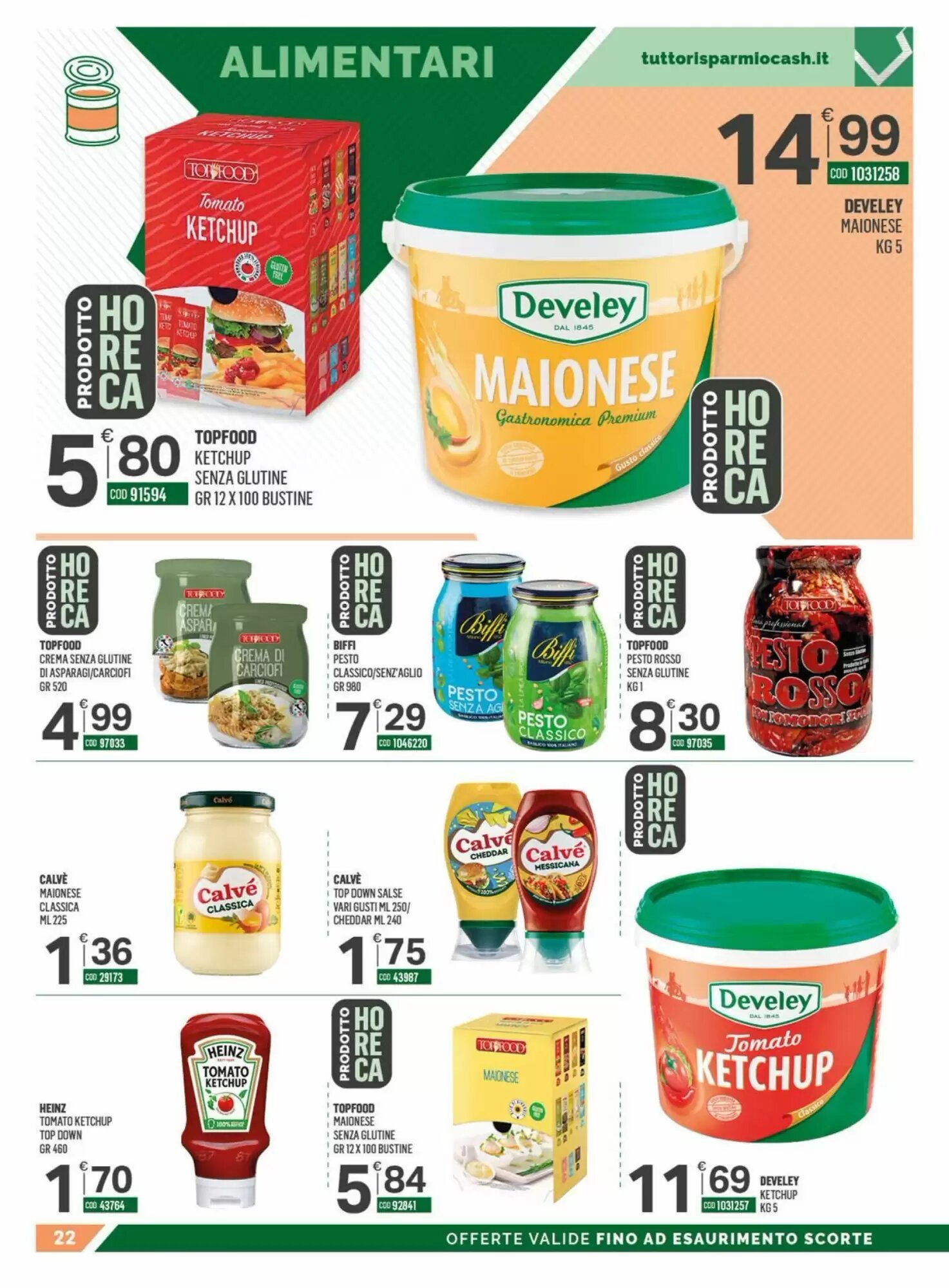 Volantino promozionale Tutto Risparmio Cash&Carry  valide dal 01/06/2026 - Pagina 22.