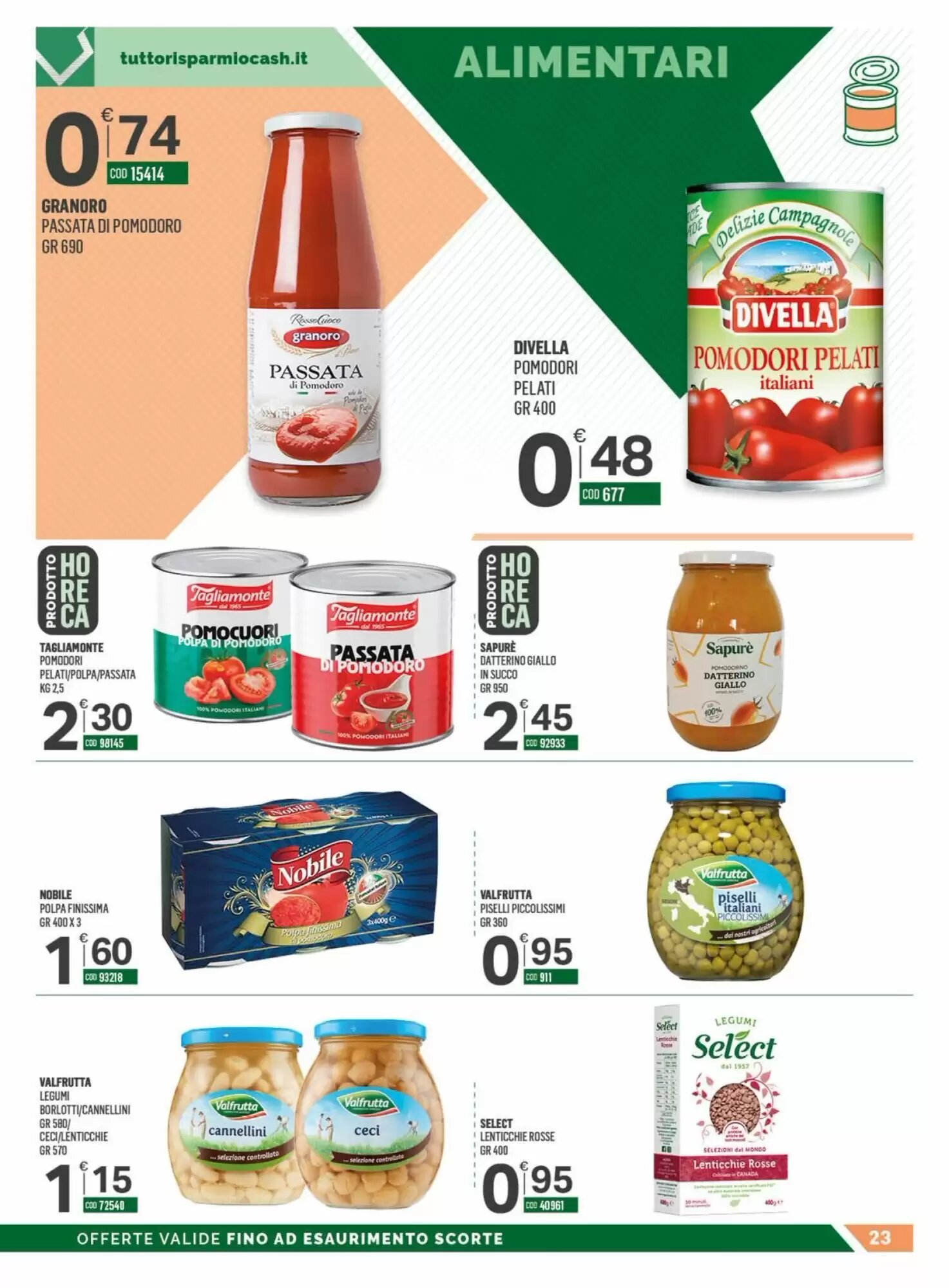 Volantino promozionale Tutto Risparmio Cash&Carry  valide dal 01/06/2026 - Pagina 23.