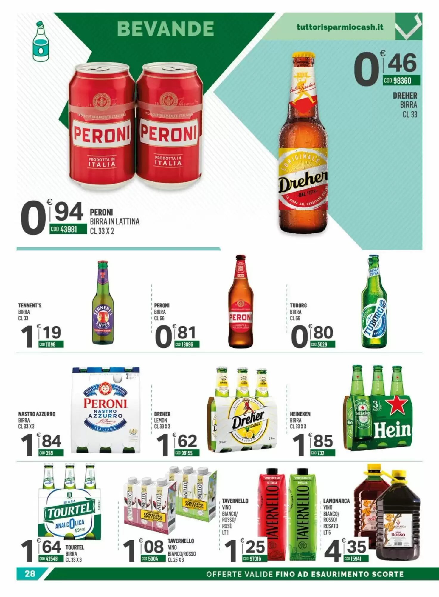 Volantino promozionale Tutto Risparmio Cash&Carry  valide dal 01/06/2026 - Pagina 28.