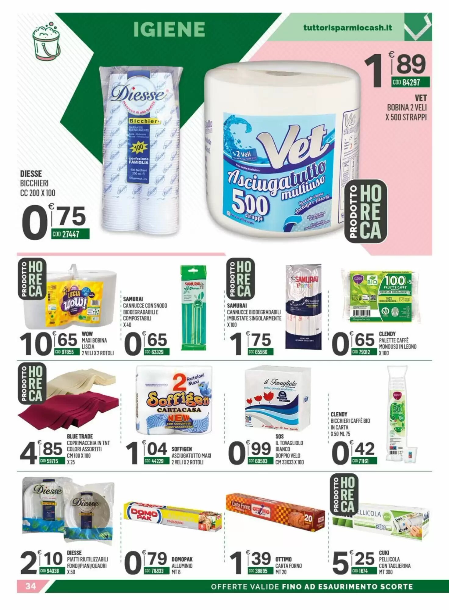 Volantino promozionale Tutto Risparmio Cash&Carry  valide dal 01/06/2026 - Pagina 34.