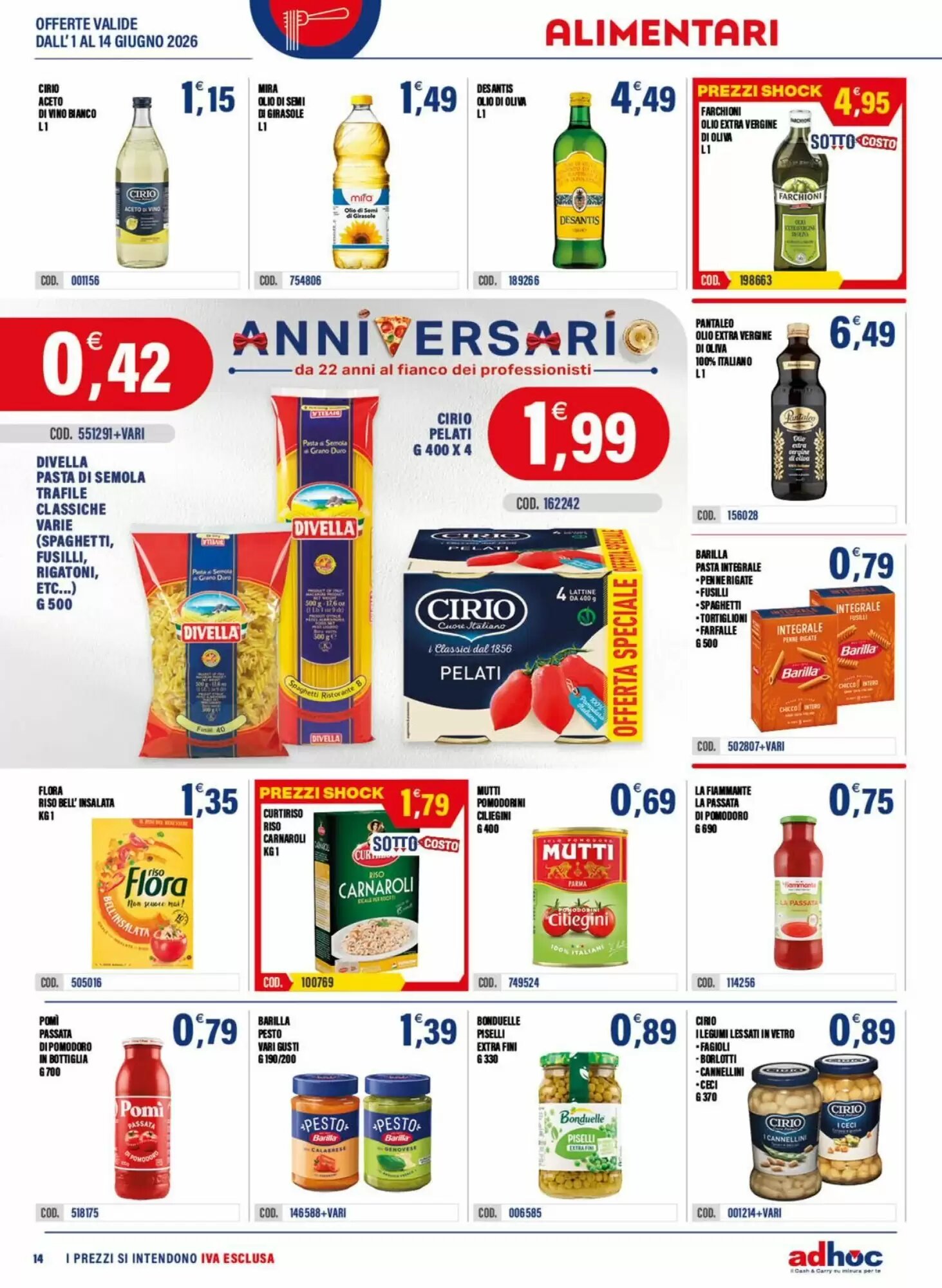 Volantino promozionale Adhoc  valide dal 01/06/2026 - Pagina 14.