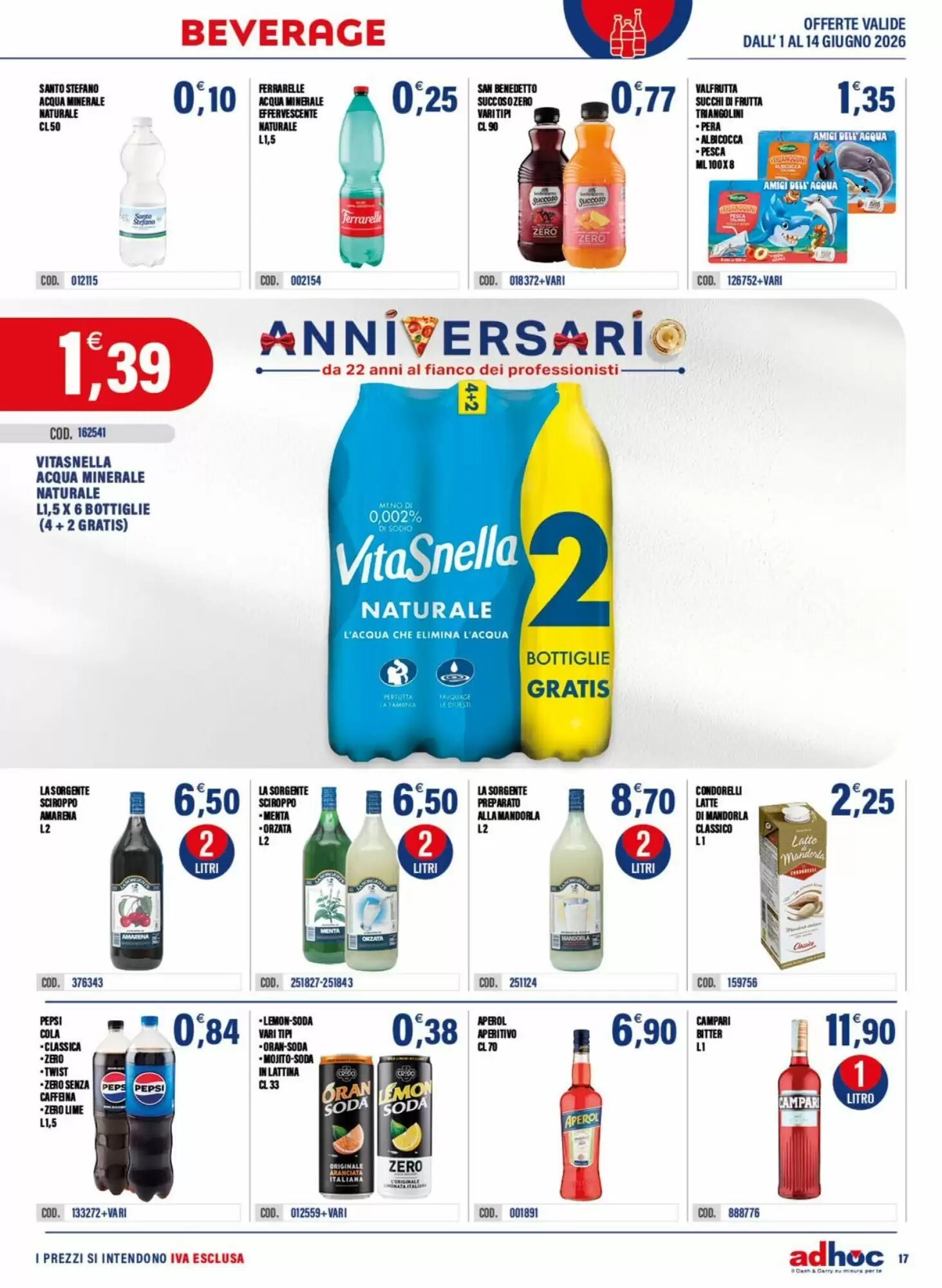 Volantino promozionale Adhoc  valide dal 01/06/2026 - Pagina 17.