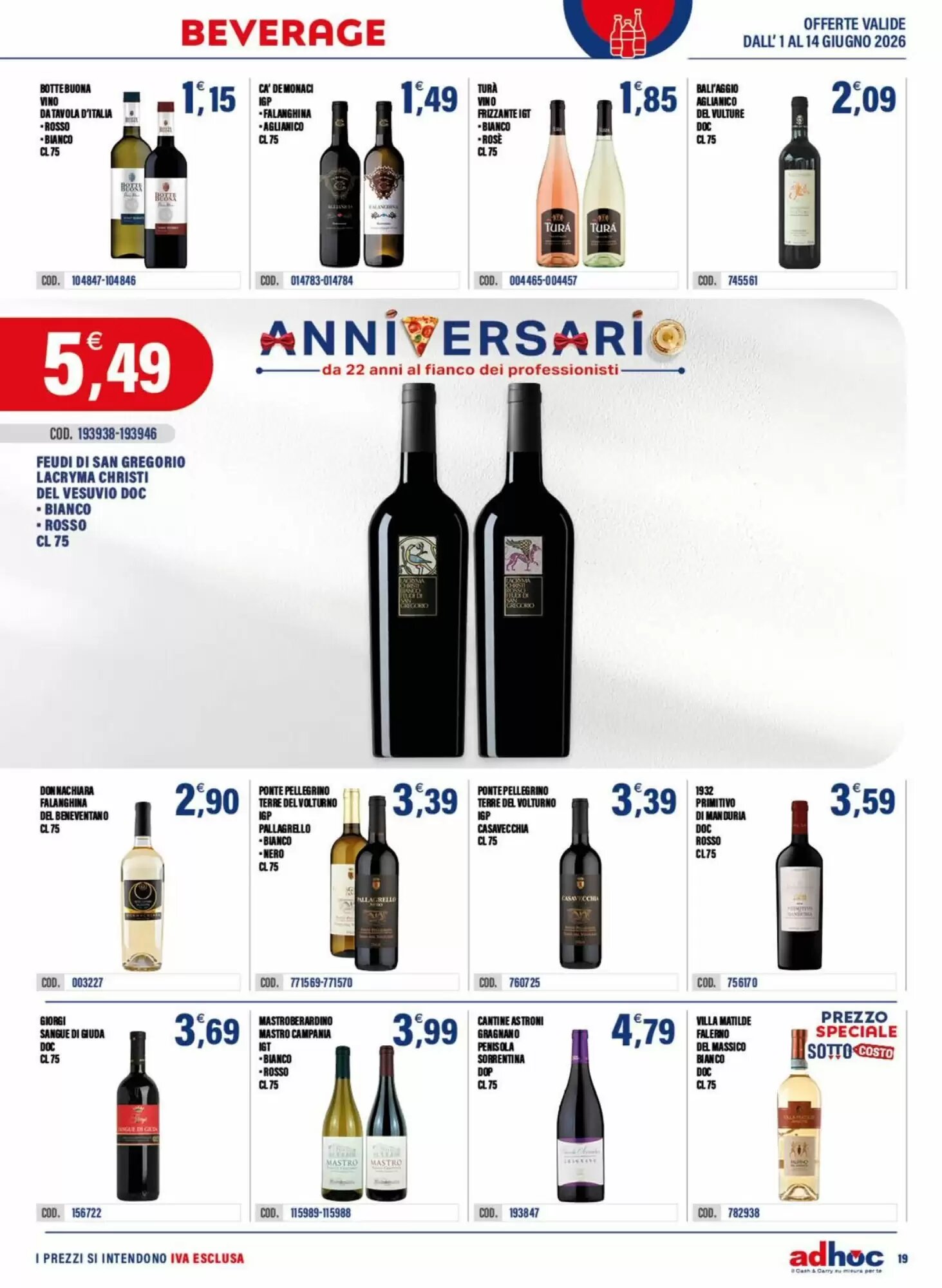 Volantino promozionale Adhoc  valide dal 01/06/2026 - Pagina 19.