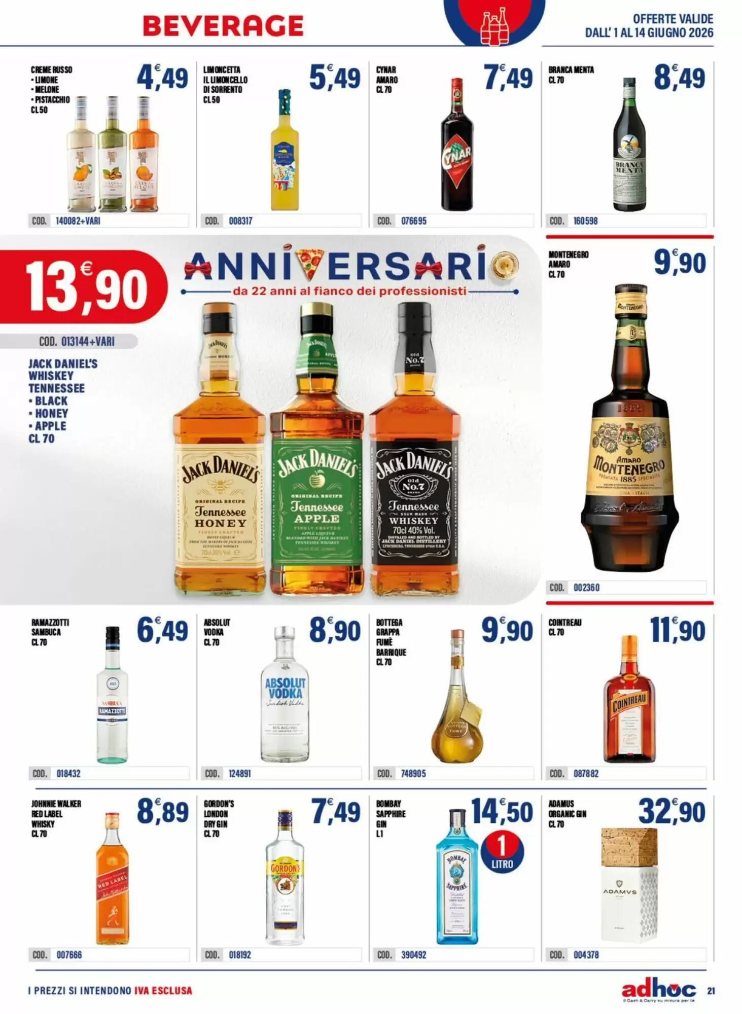 Volantino promozionale Adhoc  valide dal 01/06/2026 - Pagina 21.
