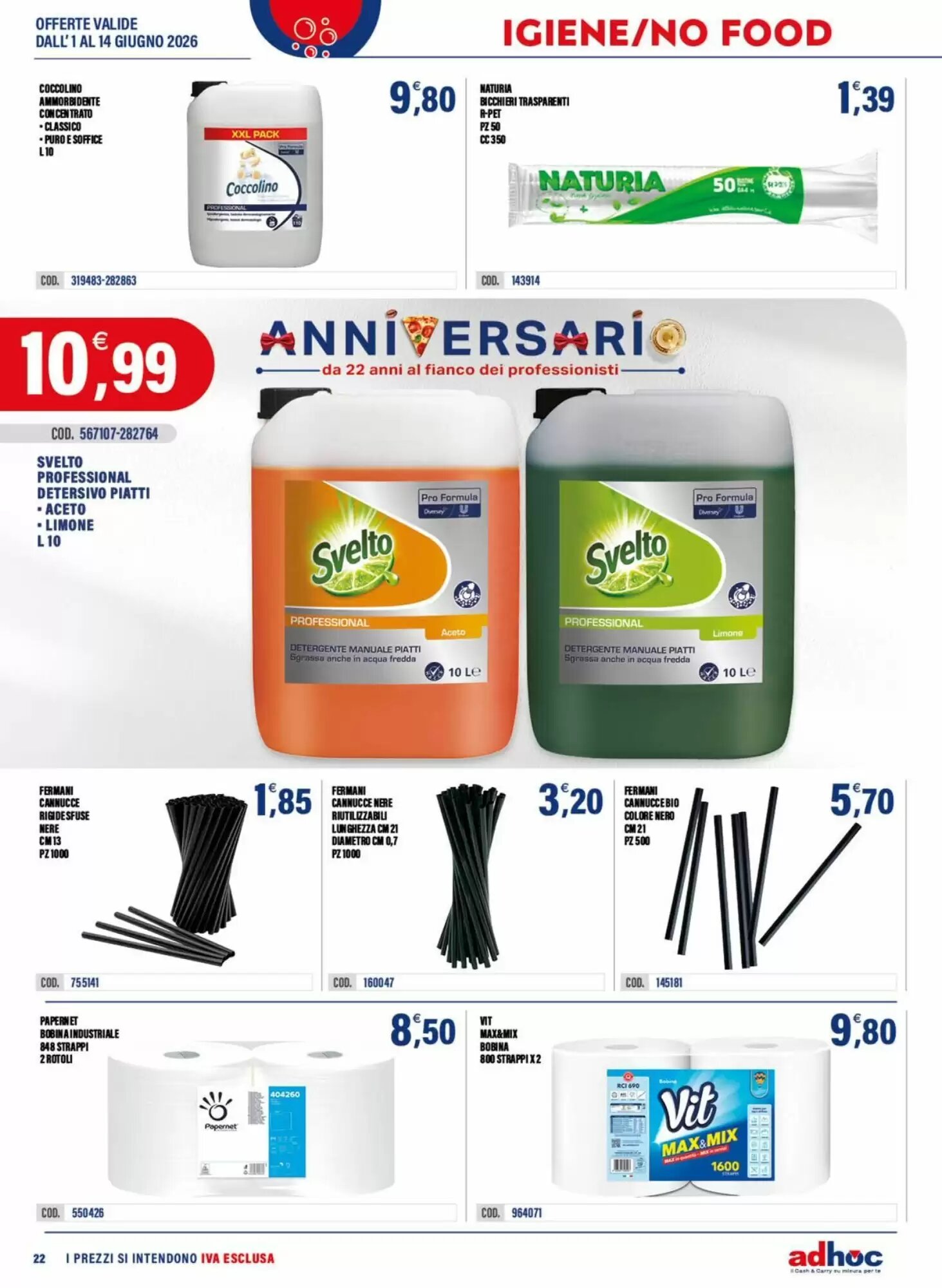 Volantino promozionale Adhoc  valide dal 01/06/2026 - Pagina 22.