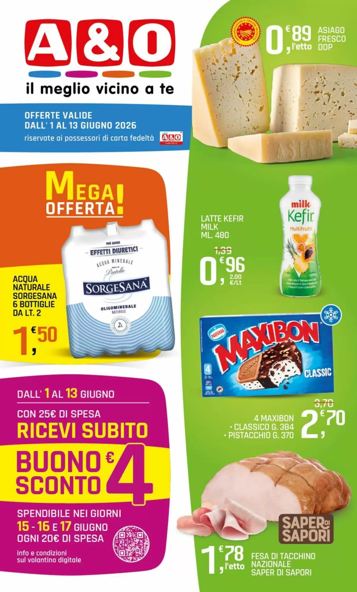 Volantino promozionale A&o  valide dal 01/06/2026 - Pagina 1.