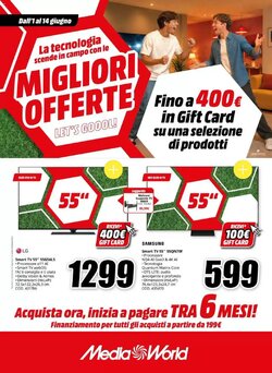 Volantino promozionale MediaWorld valide dal 01/06/2026