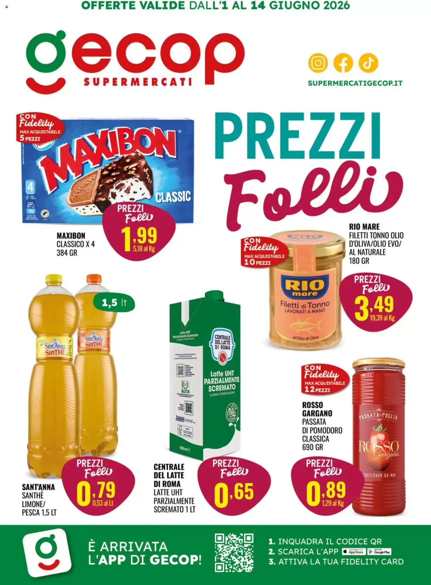 Volantino promozionale Gecop  valide dal 01/06/2026 - Pagina 1.