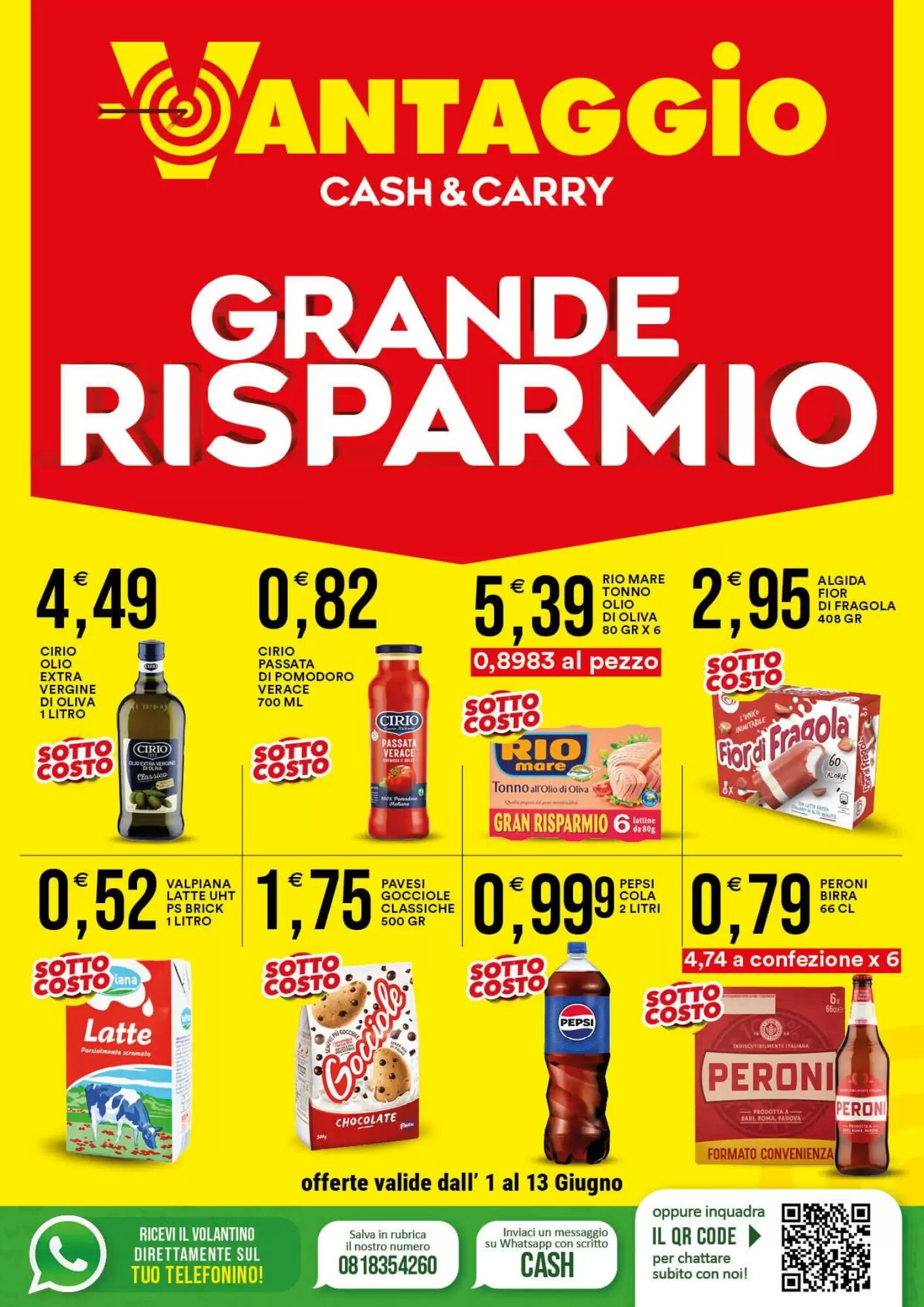 Volantino promozionale Vantaggio Cash&Carry  valide dal 01/06/2026 - Pagina 1.